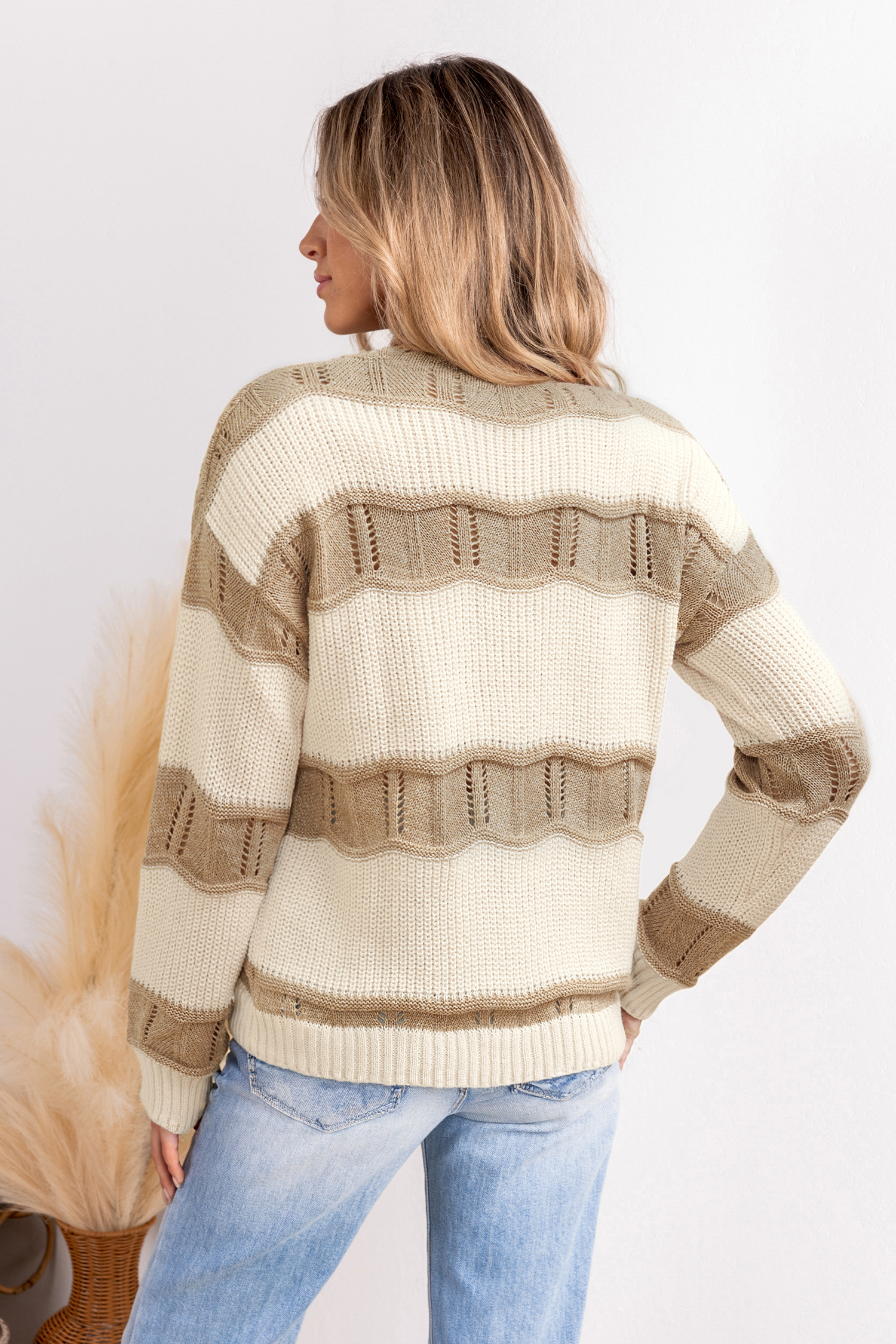 Cupshe Forever Cozy Striped Sweater