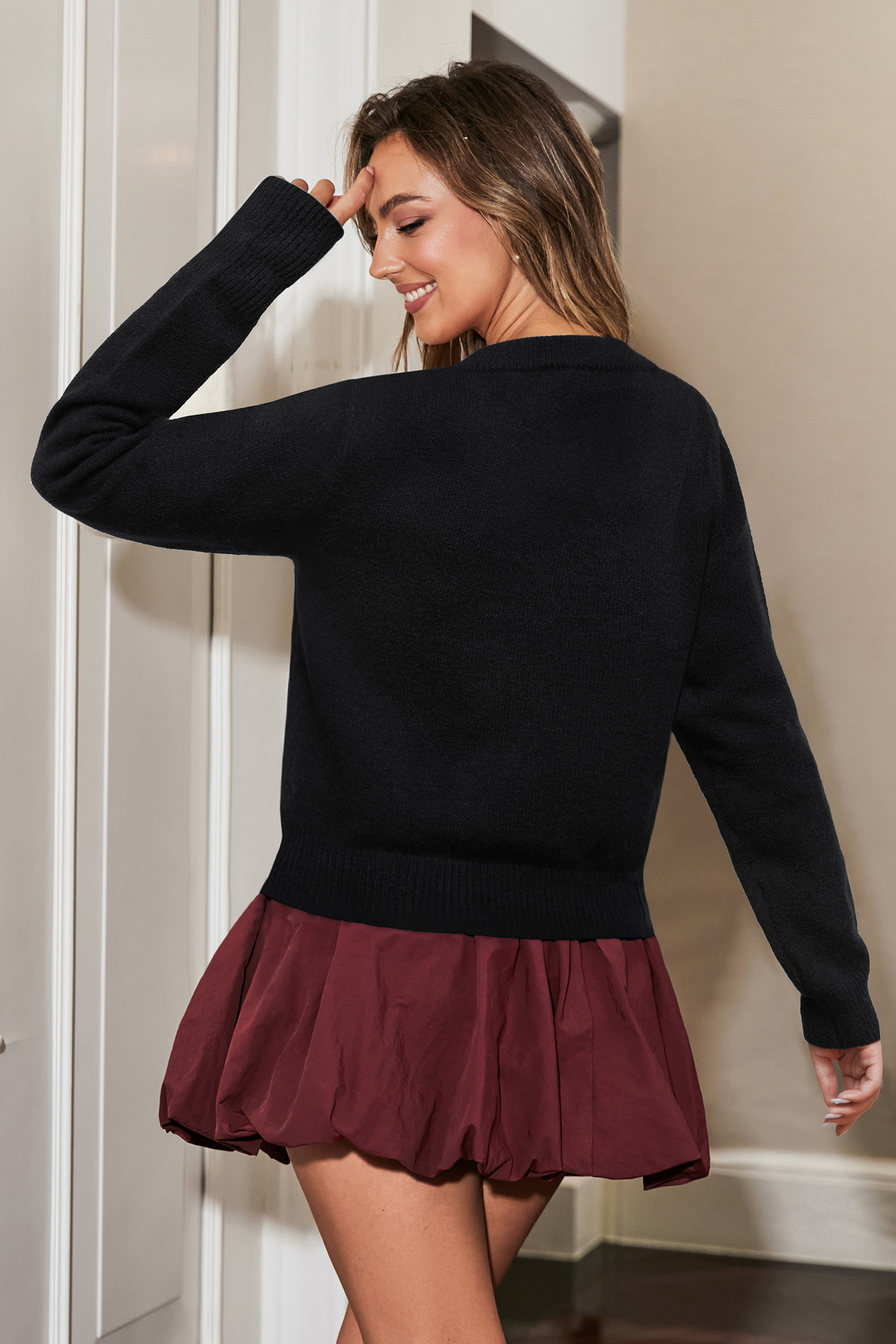 Cupshe Sweet Gesture Black Cardigan In Black