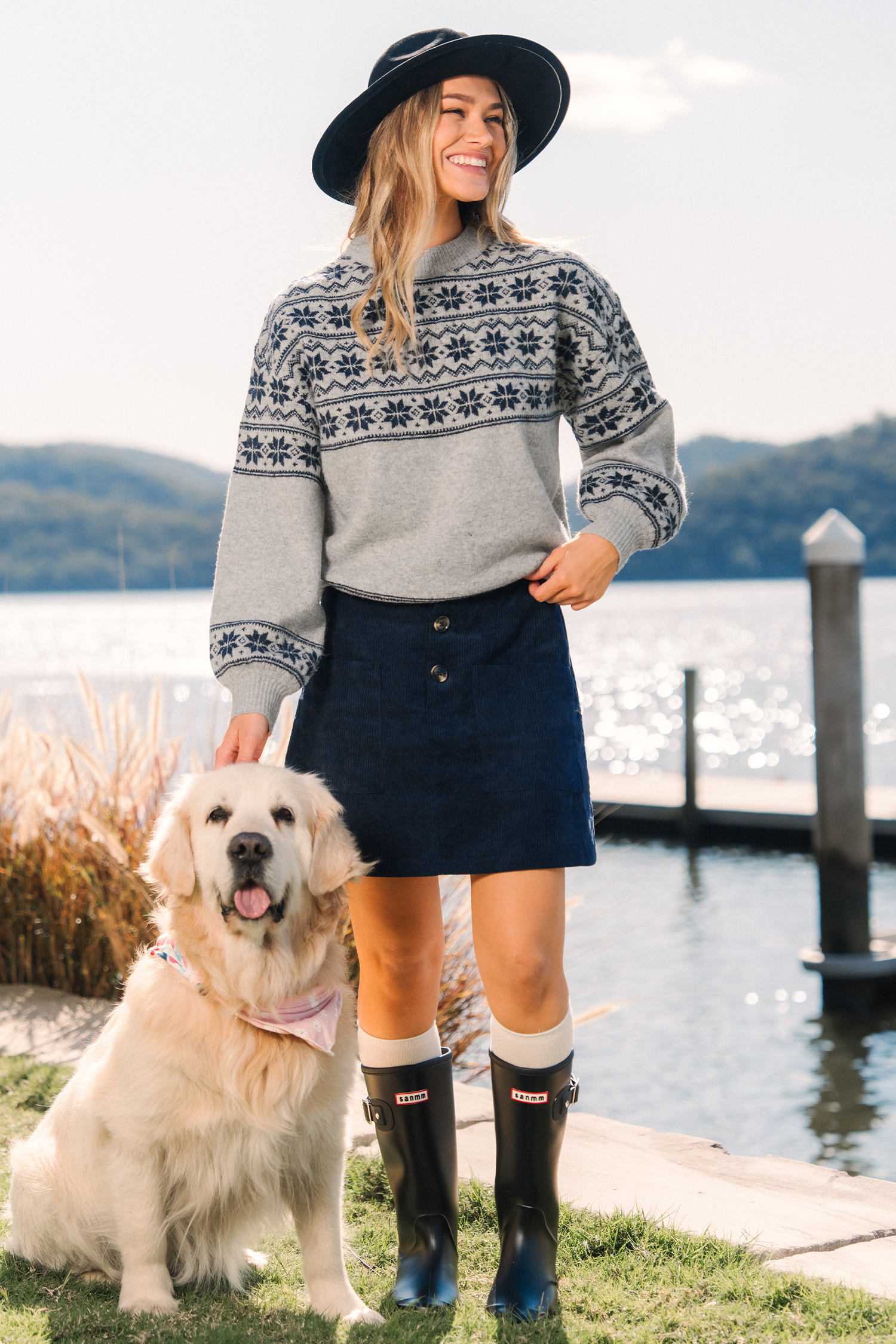 Cupshe Raining Snowflakes Christmas Sweater