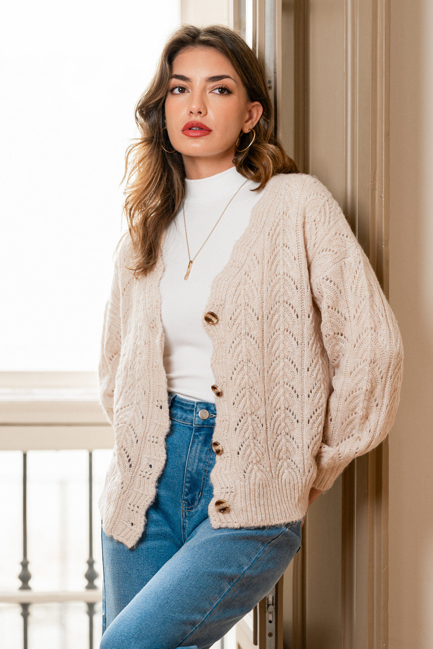 Cupshe Extra Cozy Beige Cardigan In Neutral