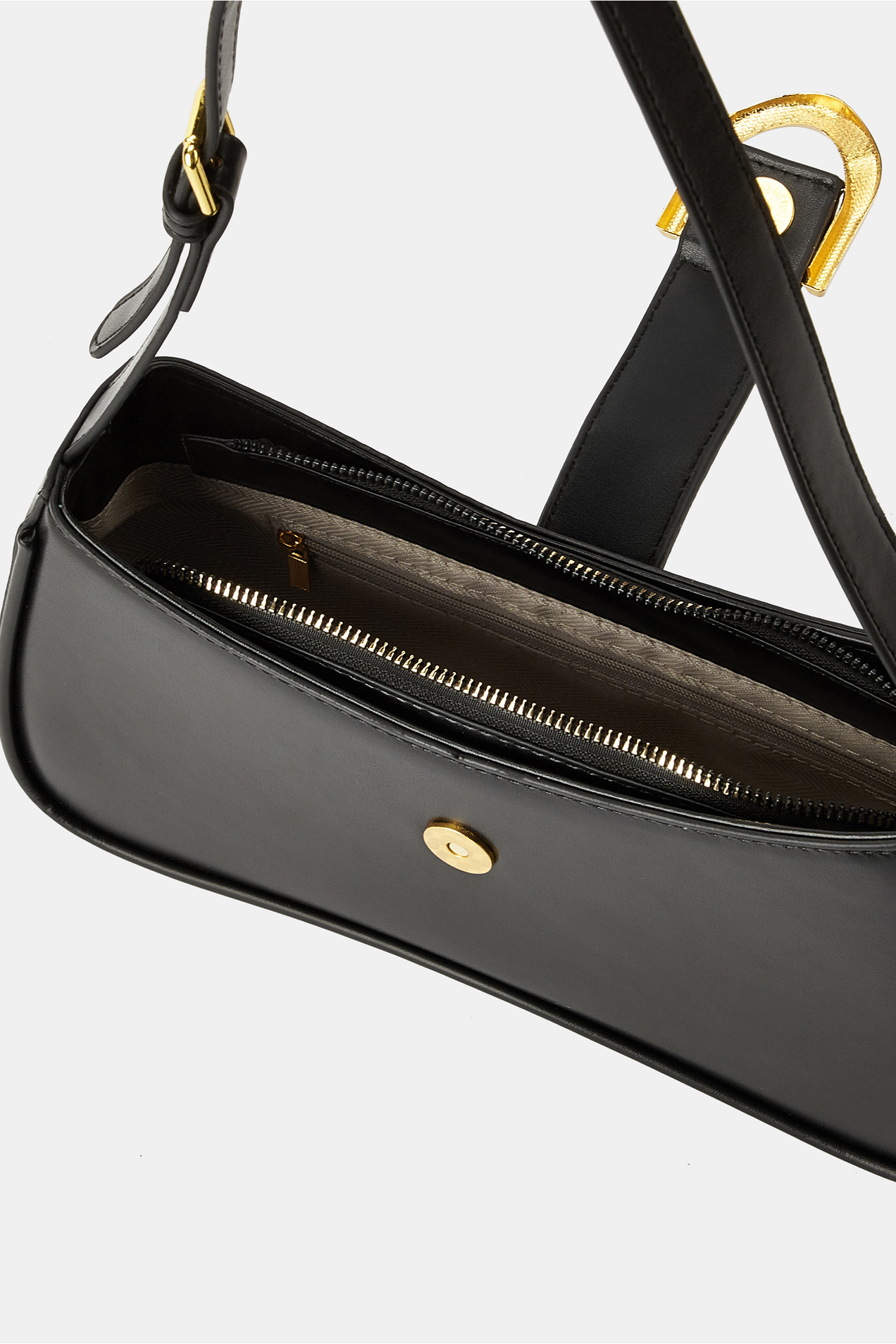 Cupshe Fashion Fix Faux Leather Bag In Black