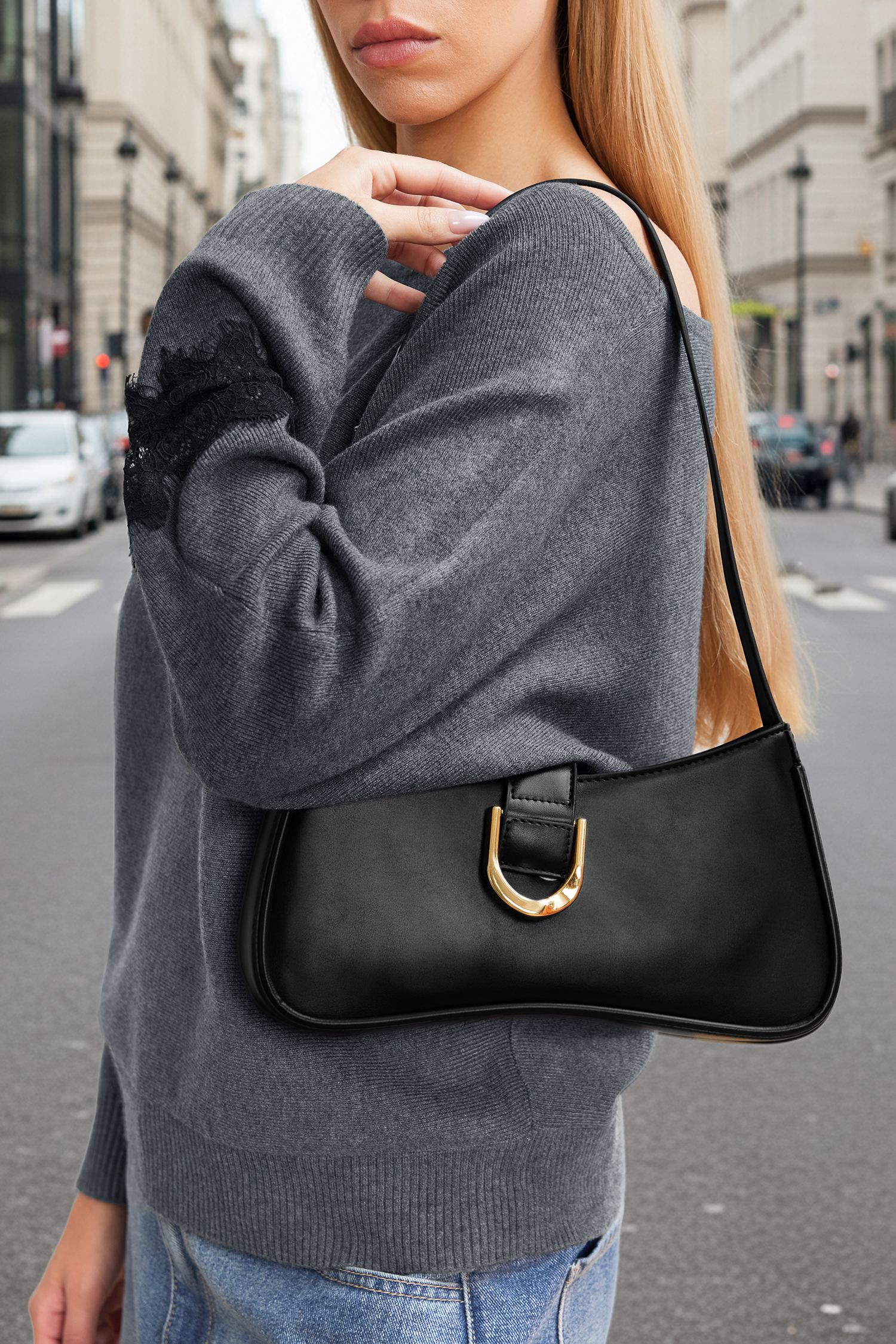 Sac en simili cuir au design épuré
