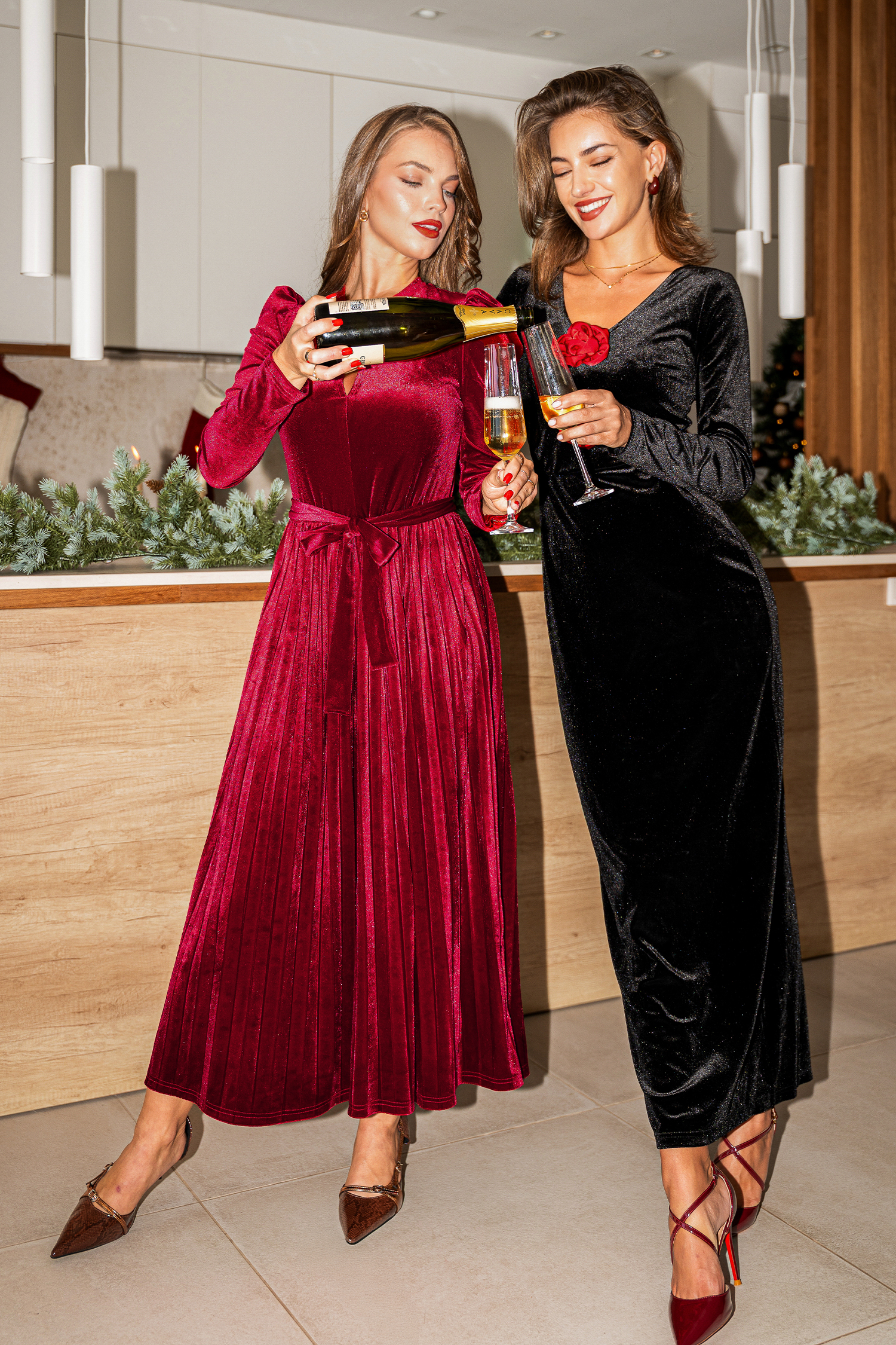 Once in a Lifetime Red Maxi Dress