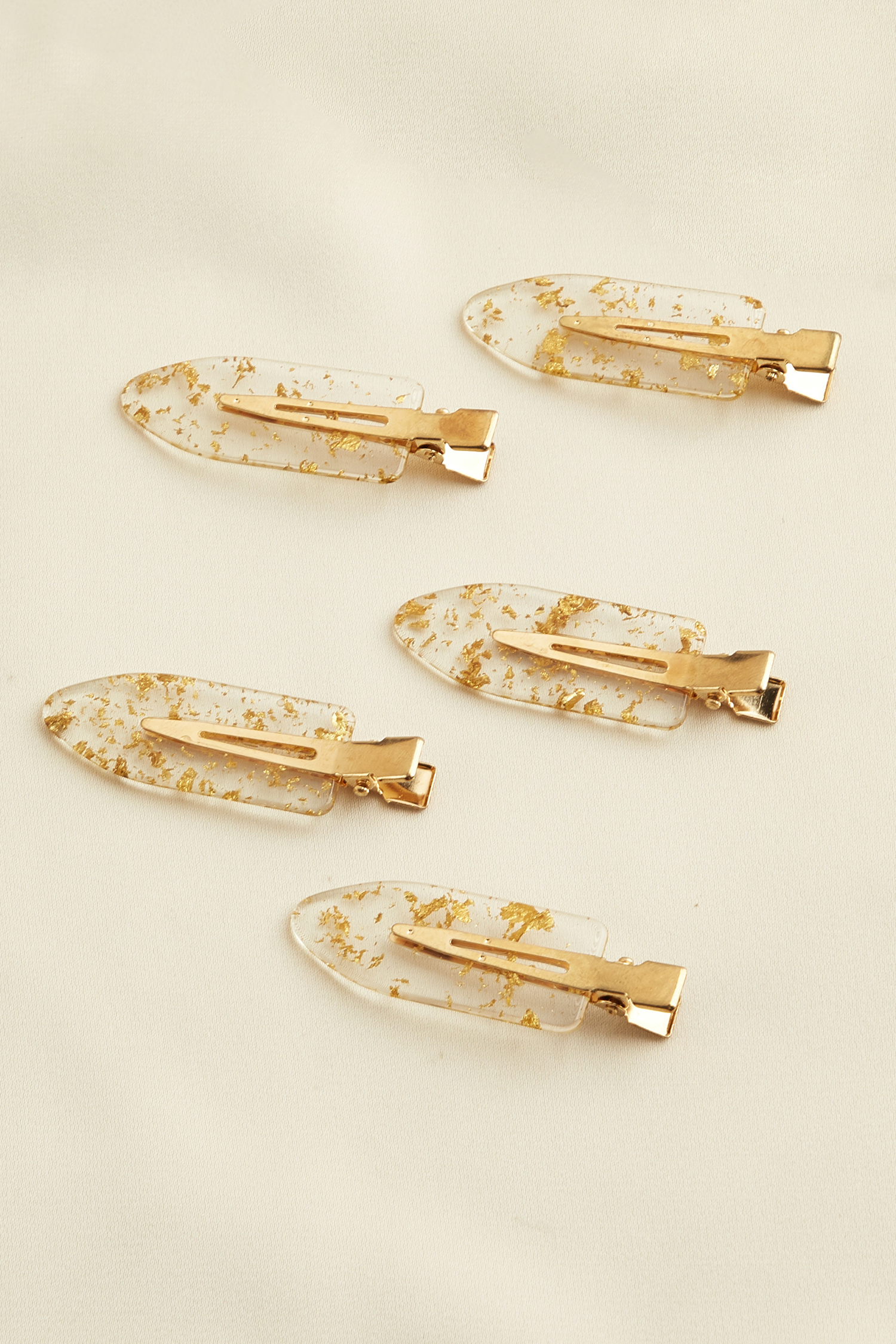 Cupshe Glimmer Gold-tone Hair Clip Set