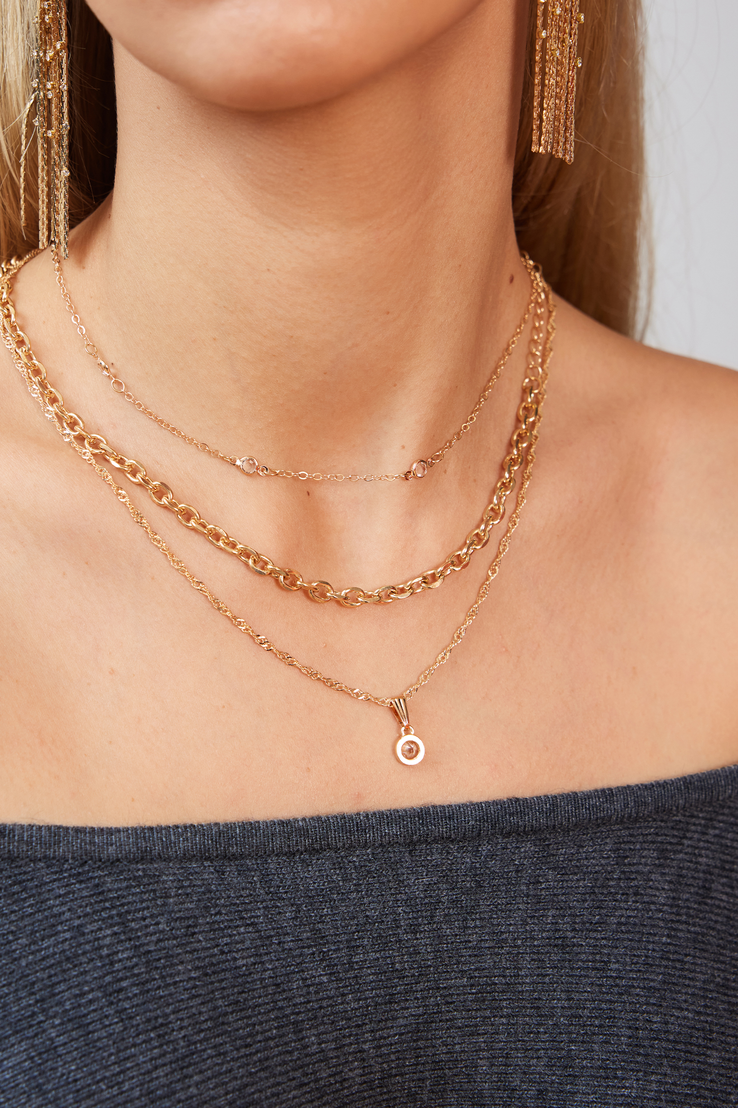 Touch of Magic goudkleurige kettingset