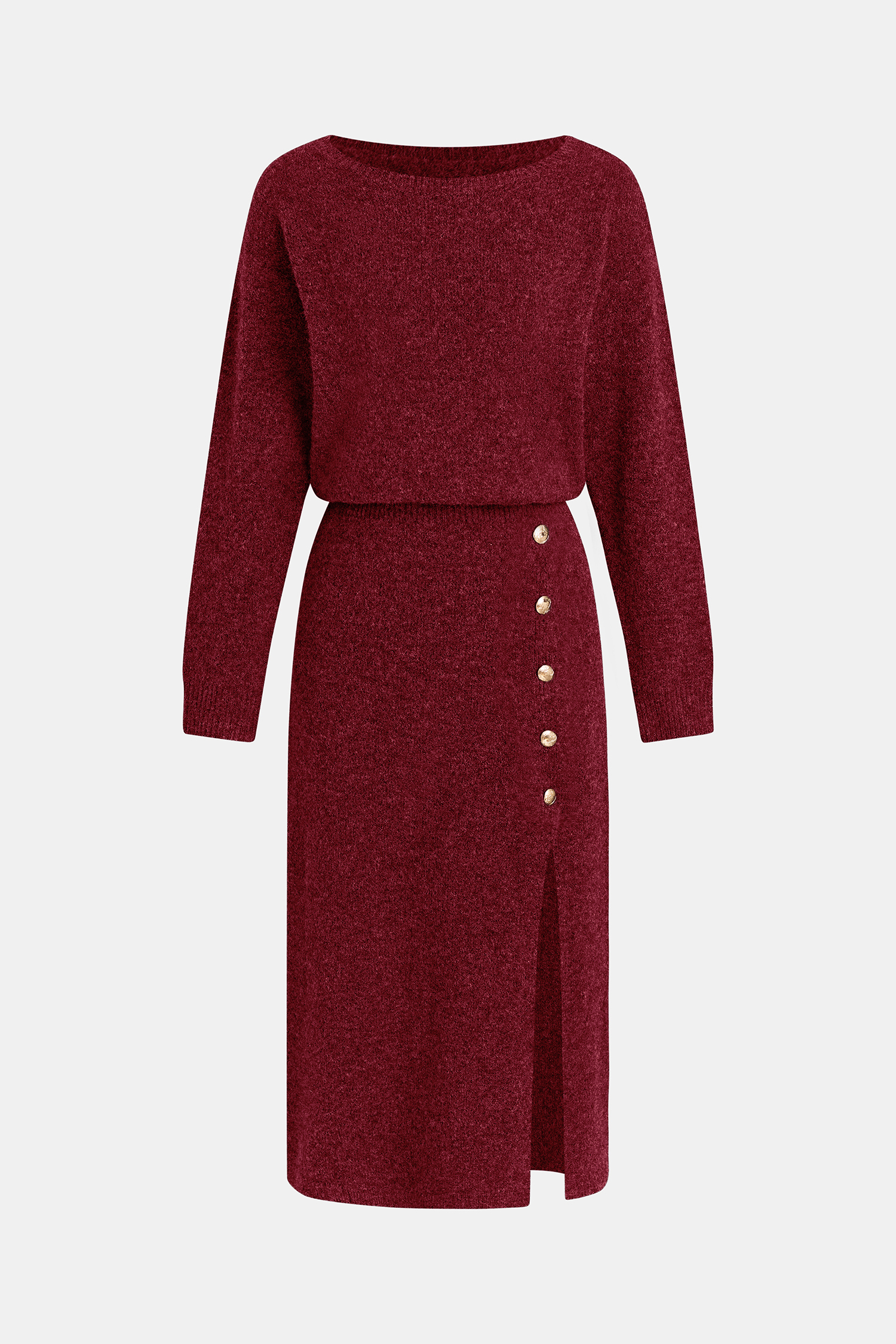 Cupshe Sundown Red Sweater Dress