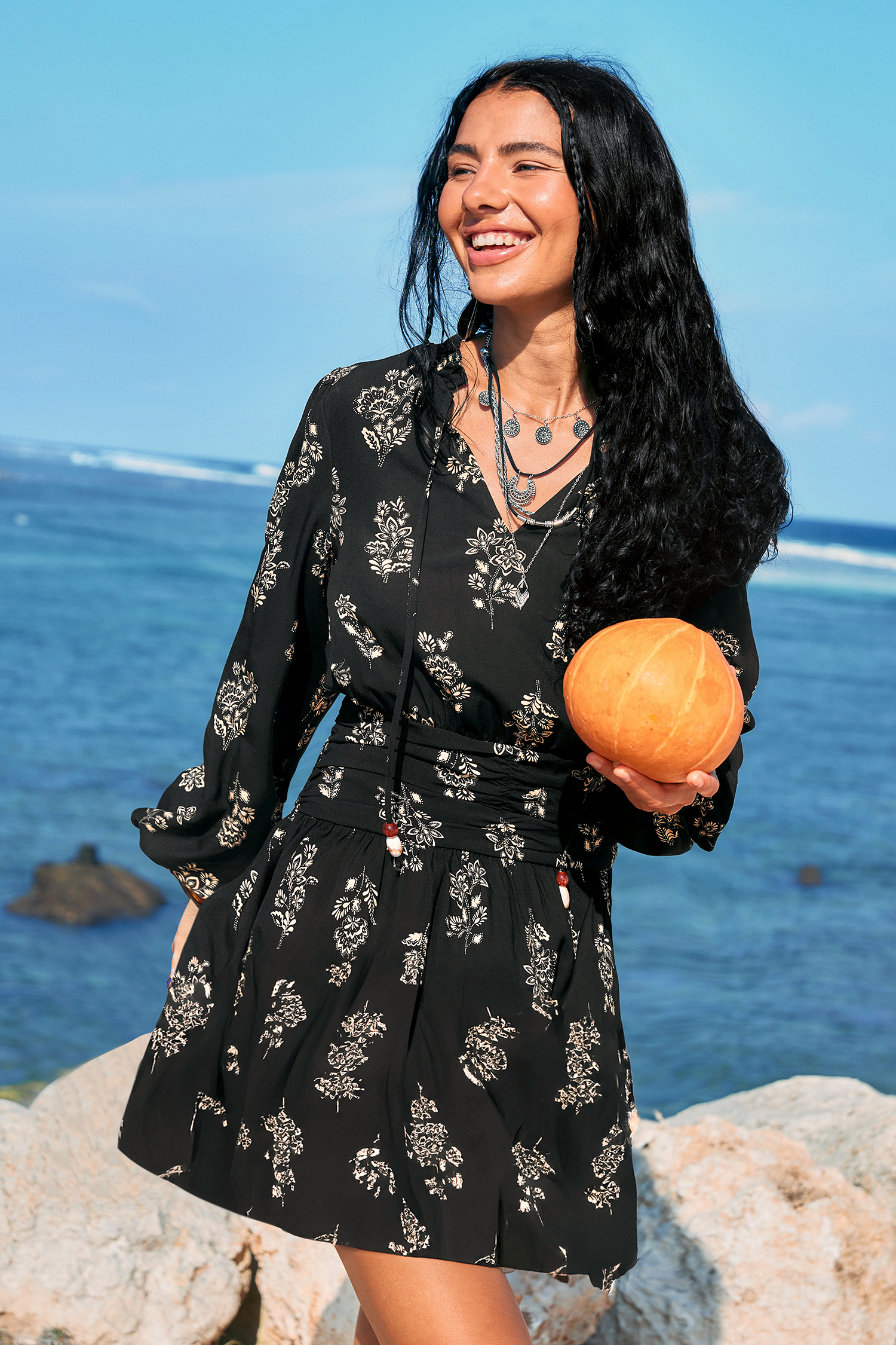 Enchanted Evening Floral Mini Dress