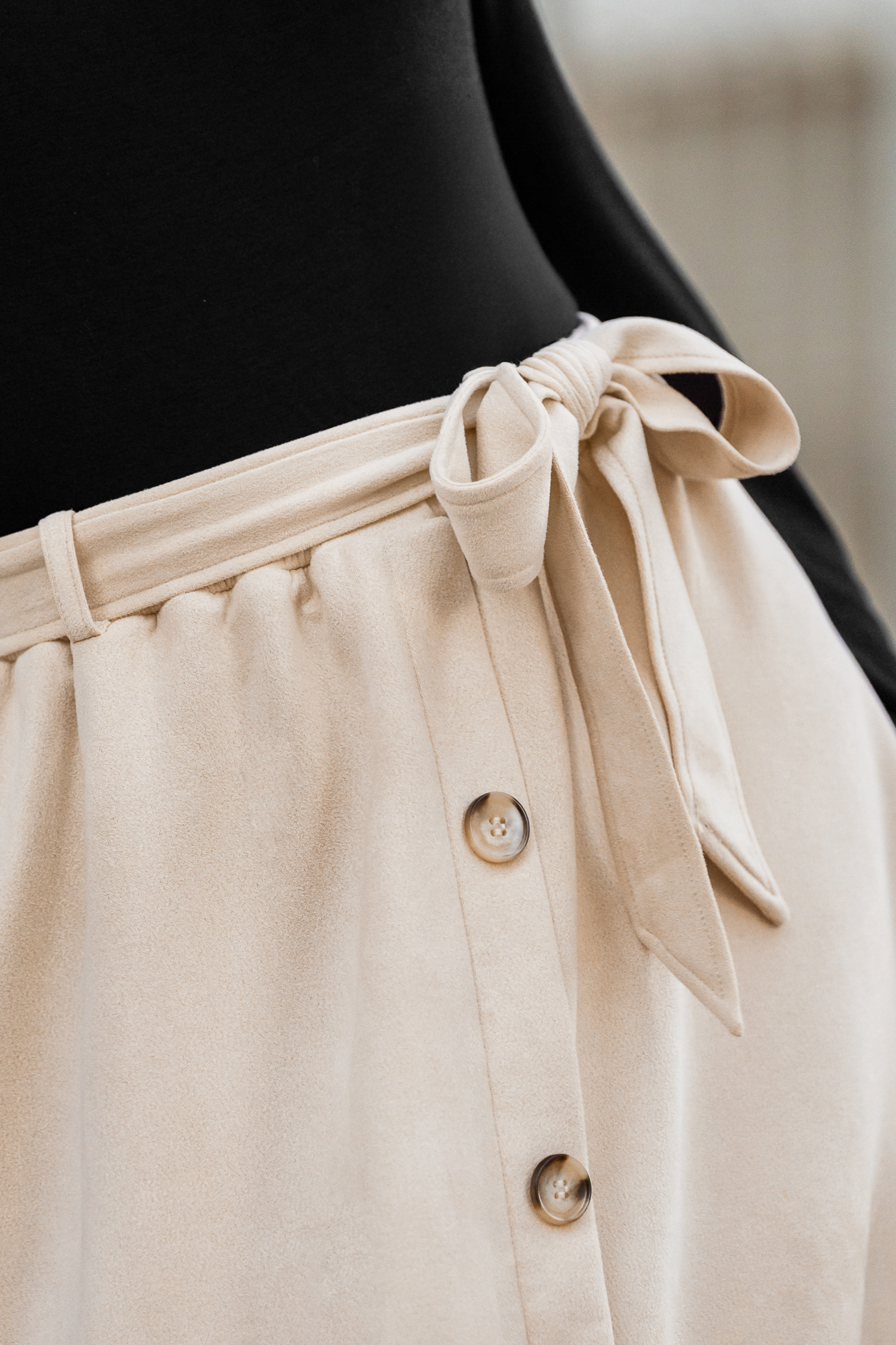 Cupshe Sweet Praline Two-toned Midi Dress In Neutral