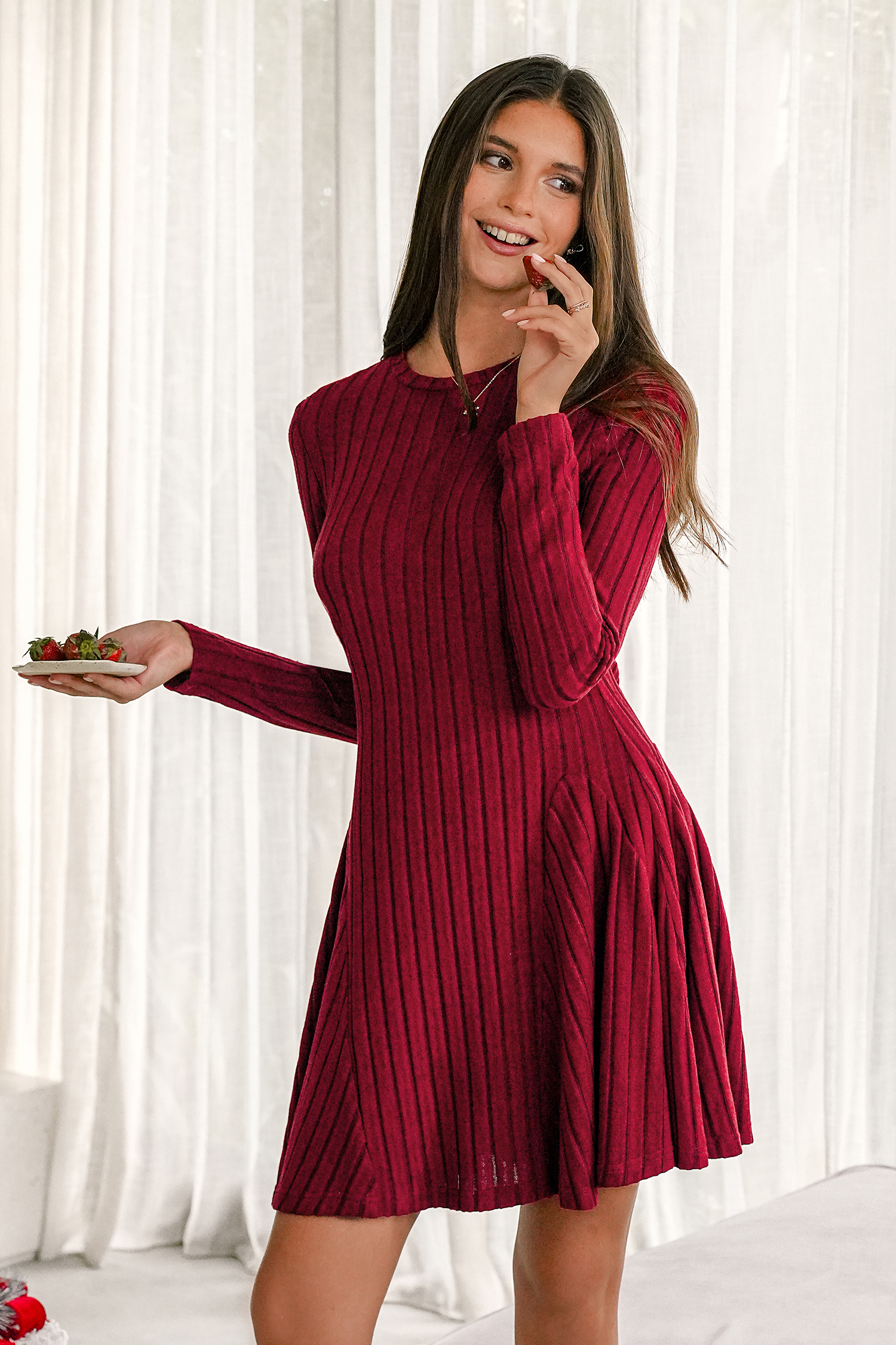 Mini abito rosso casual Icon