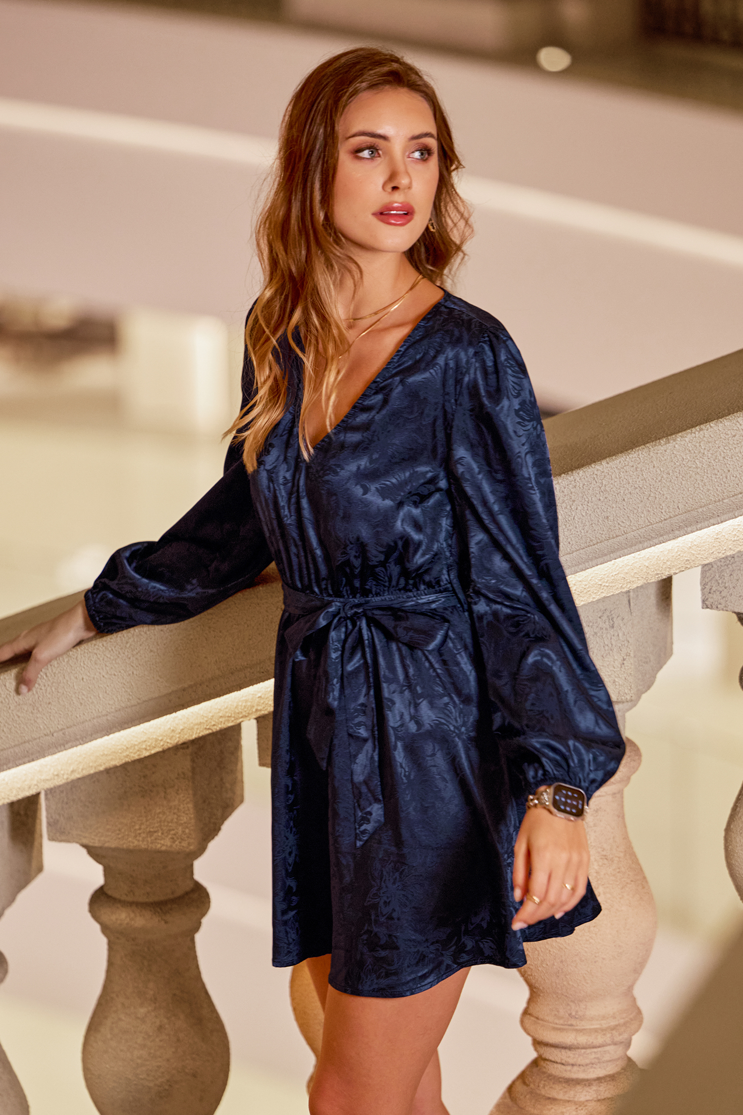 Never Basic Blauwe Minijurk