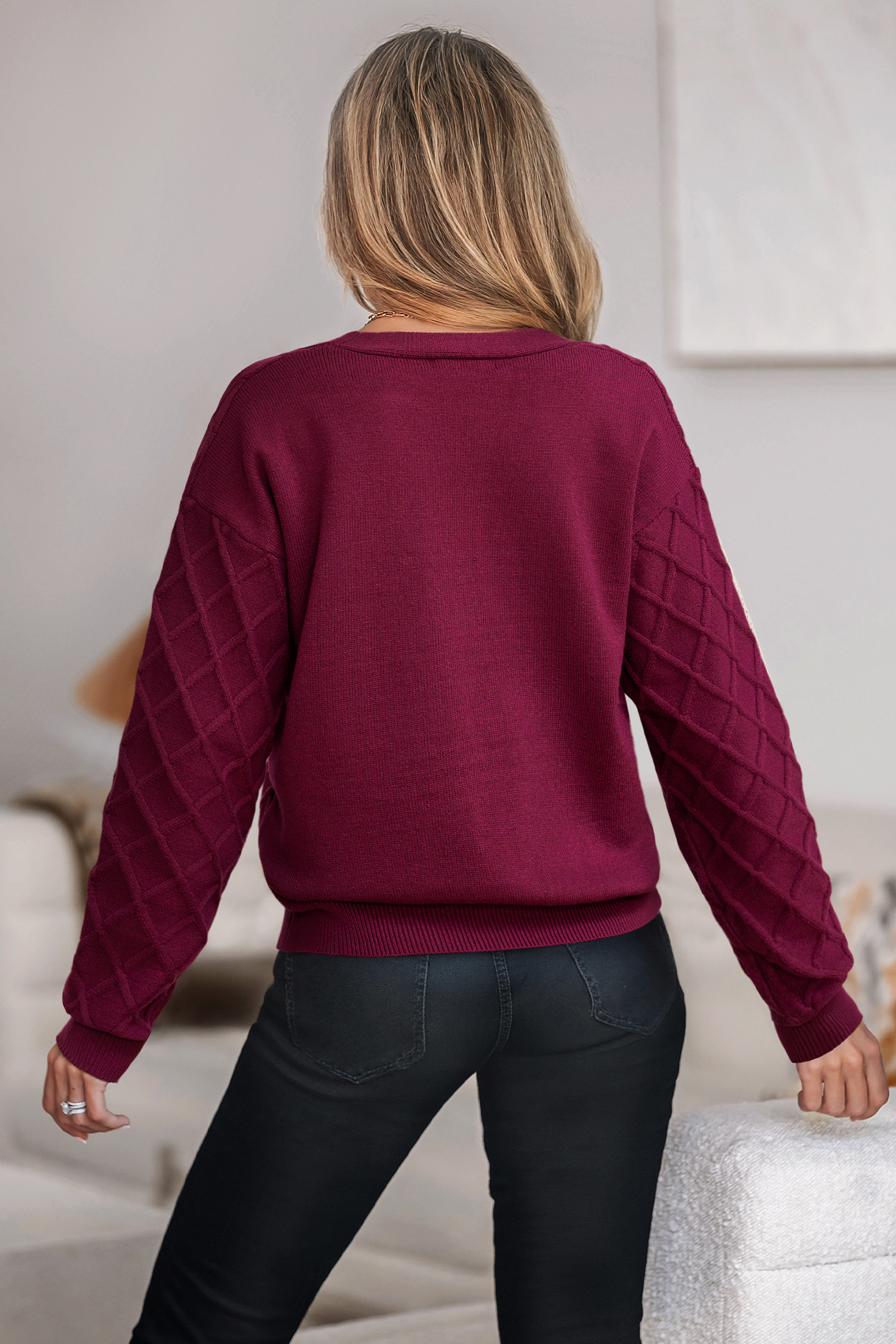 Cupshe Wild Berry Red Cardigan In Burgundy