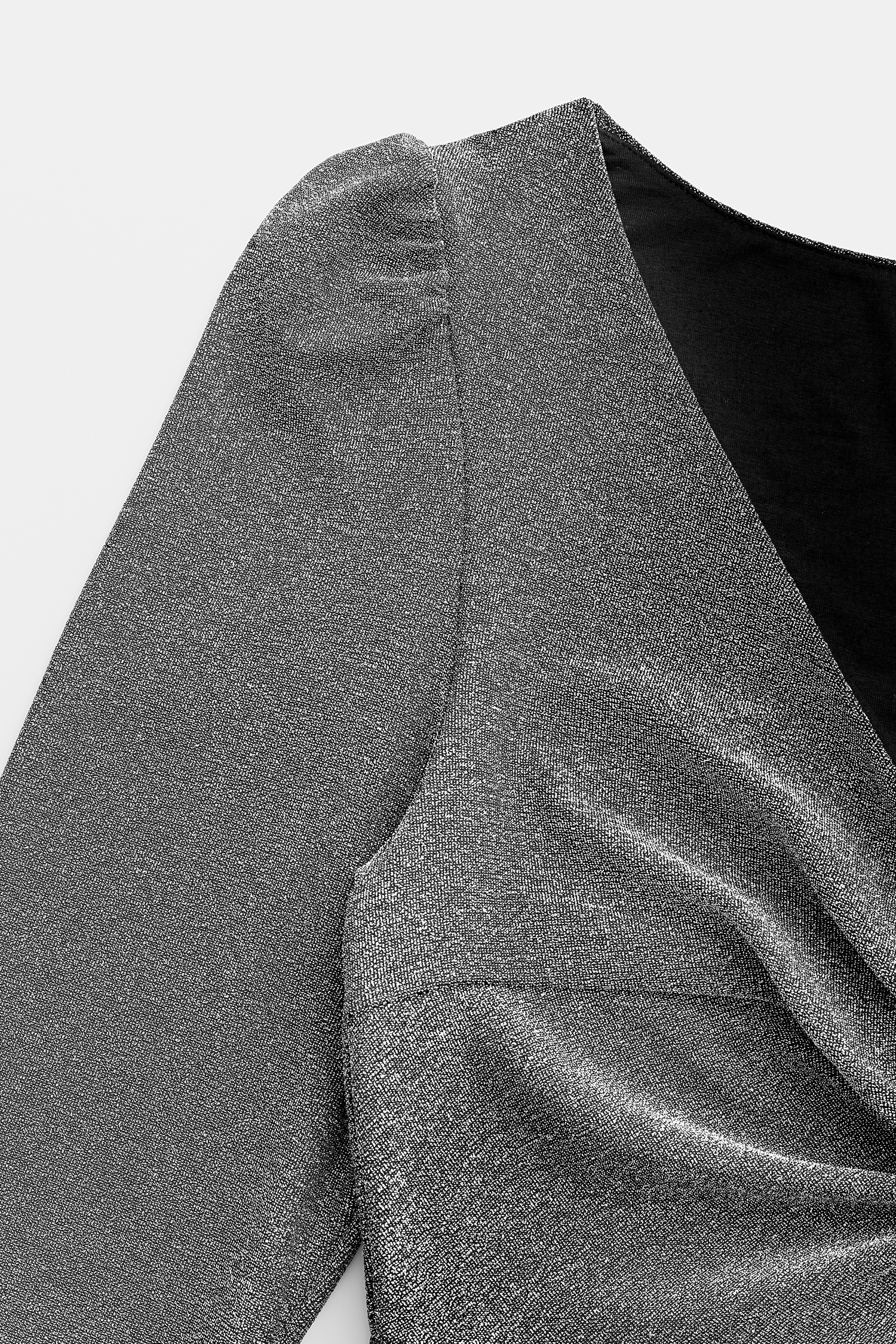 Dunkelgrauer Tiefer Ausschnitt Wide-Leg Jumpsuit