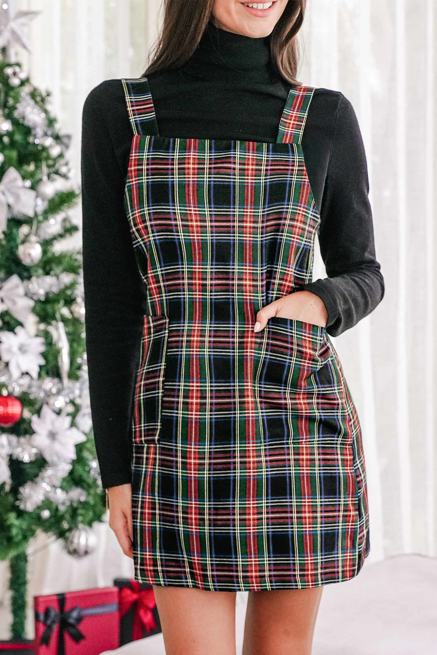 Cupshe Popular Girl Plaid Mini Dress In Multi