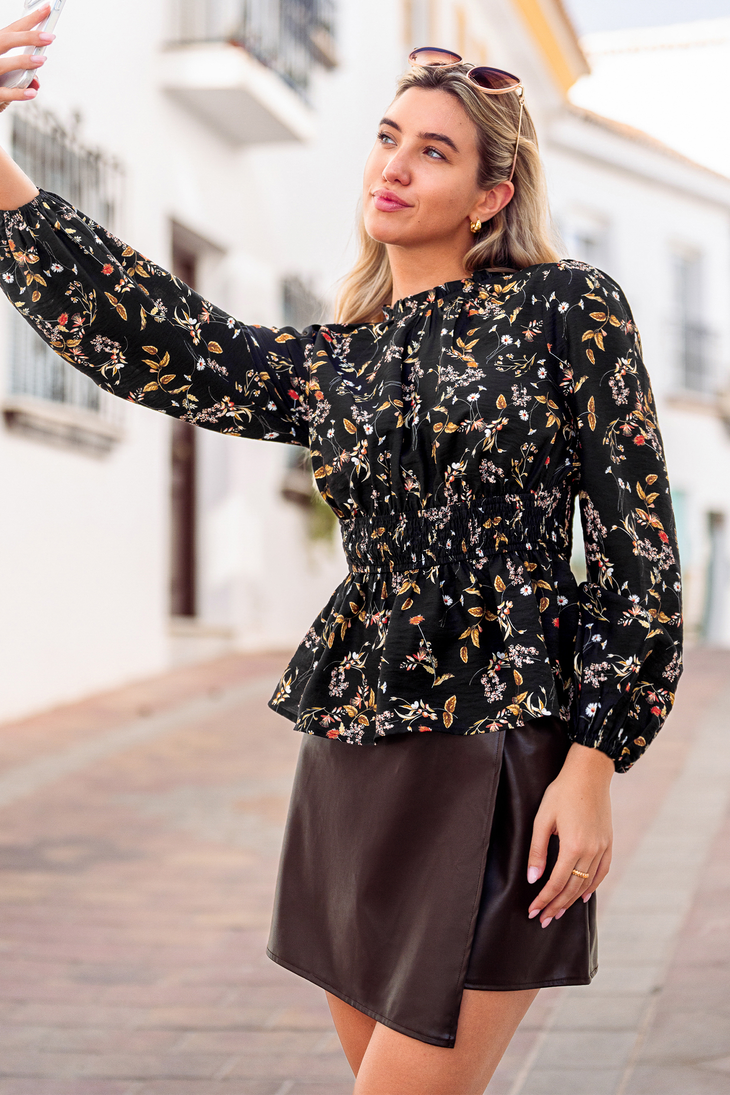 Pep Rally Floral Top