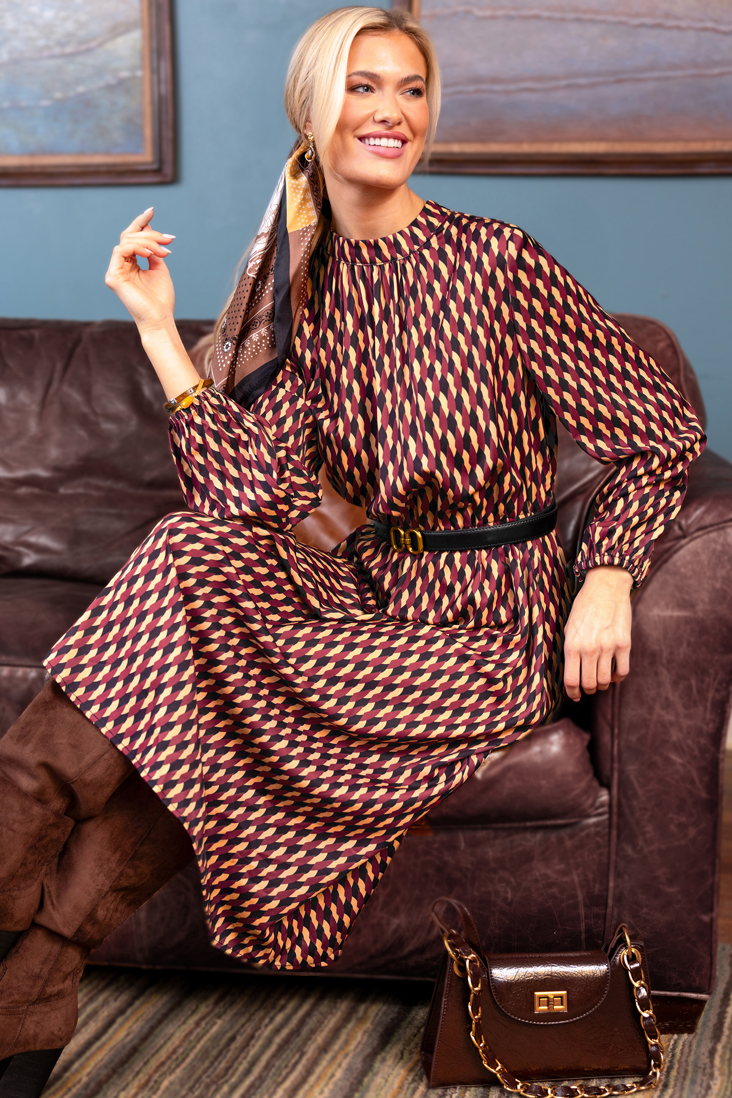 Abito lungo Geo Speed Date