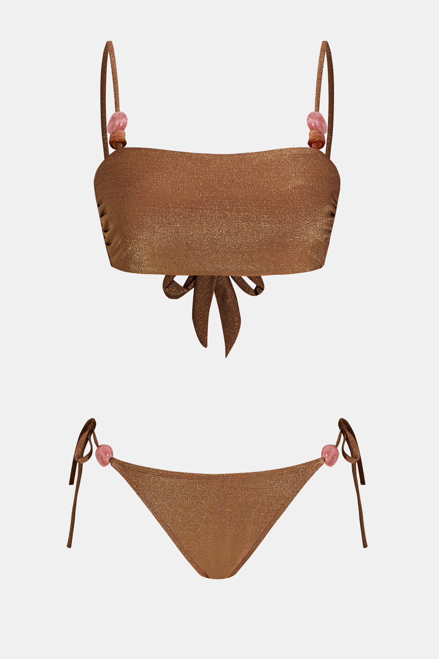 Cupshe Bahamas State Of Mind Bahama Moonlight Bikini Set In Brown