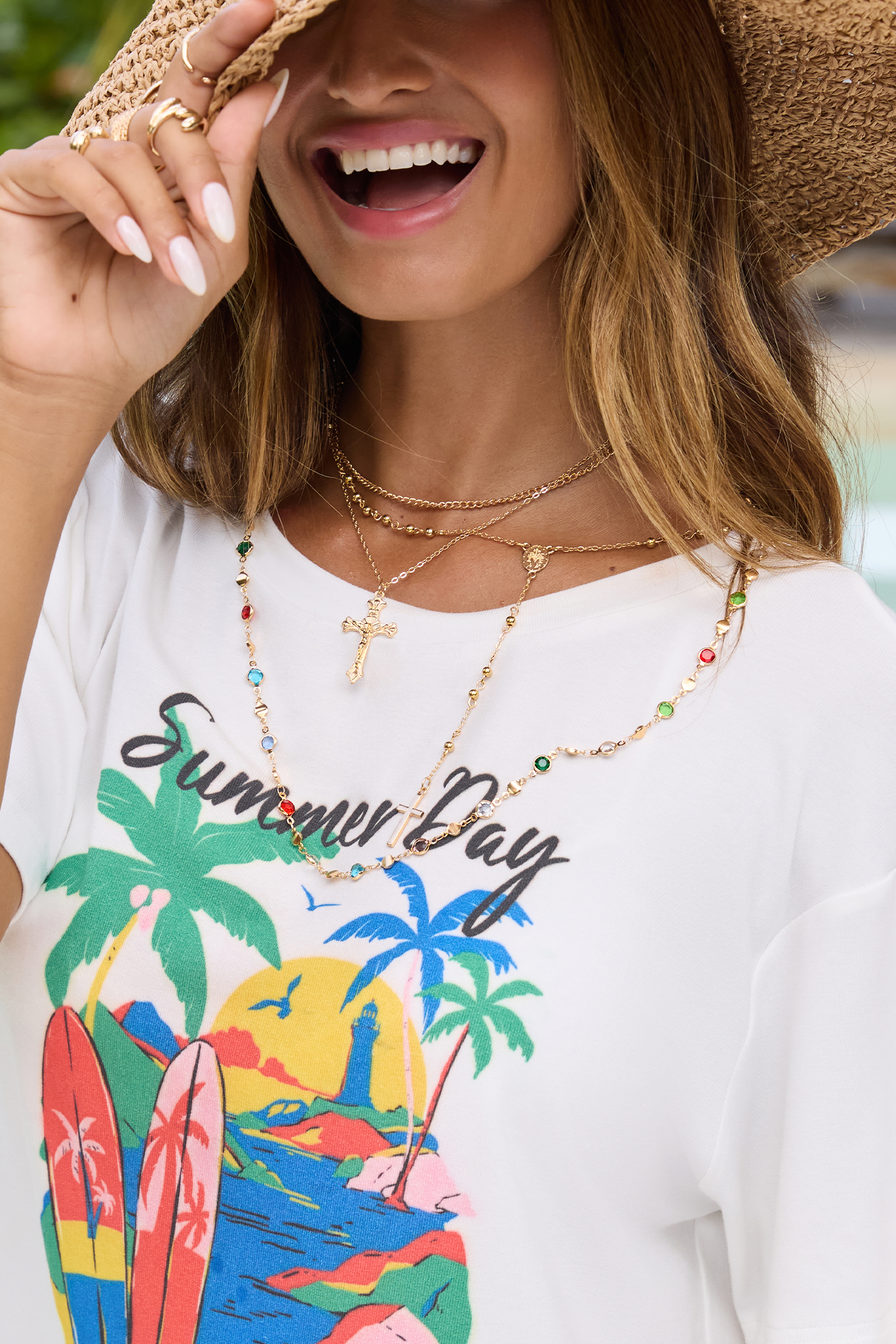 Conjunto de collar dorado Deity