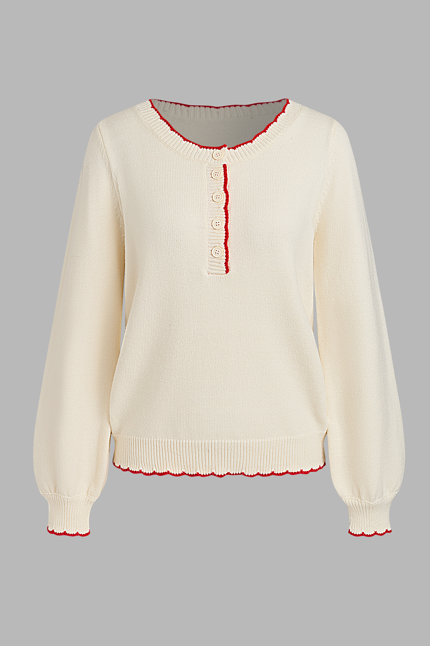 Minimalist Cream Sweater
