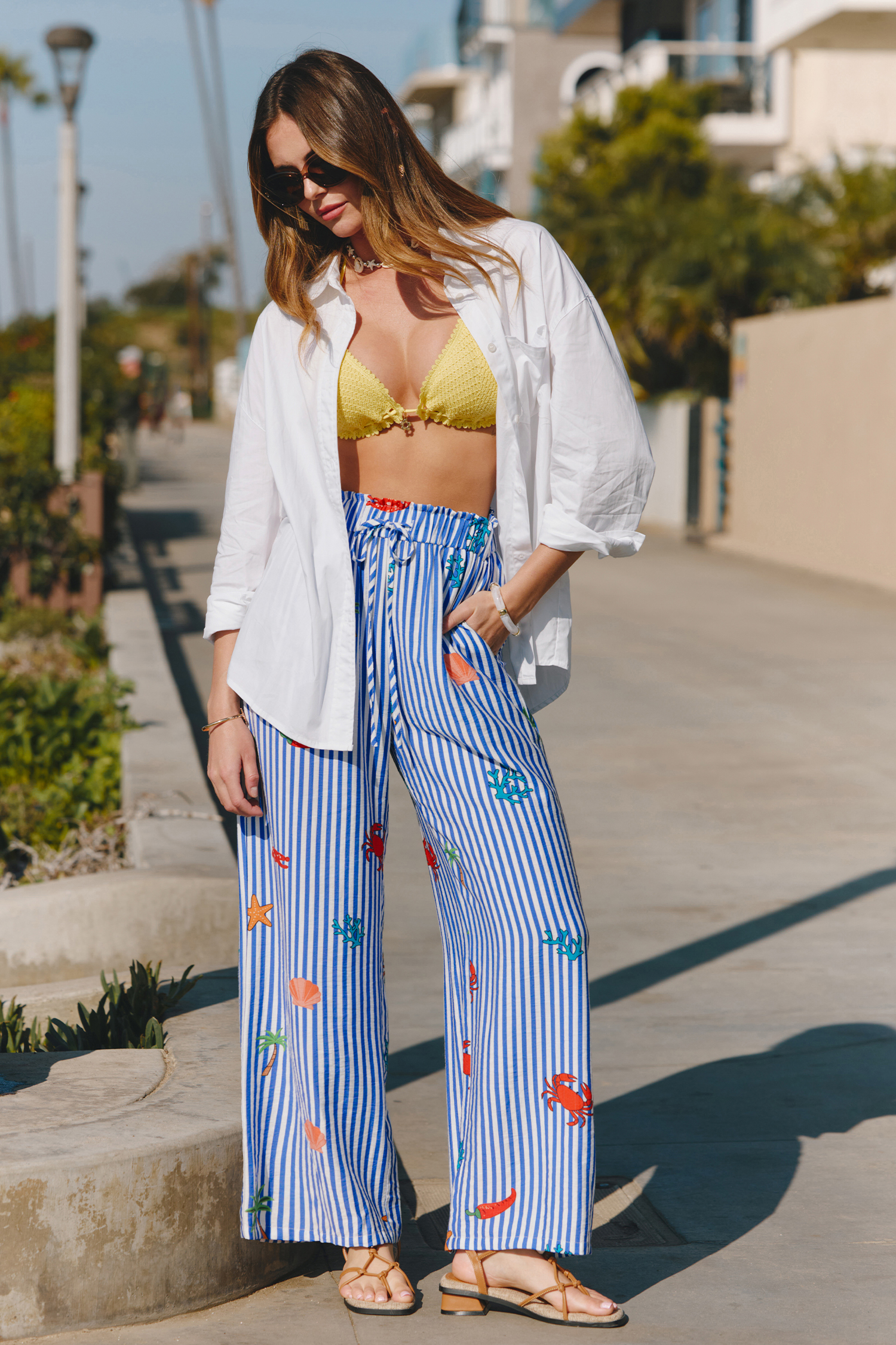 Island Itinerary Striped Pants
