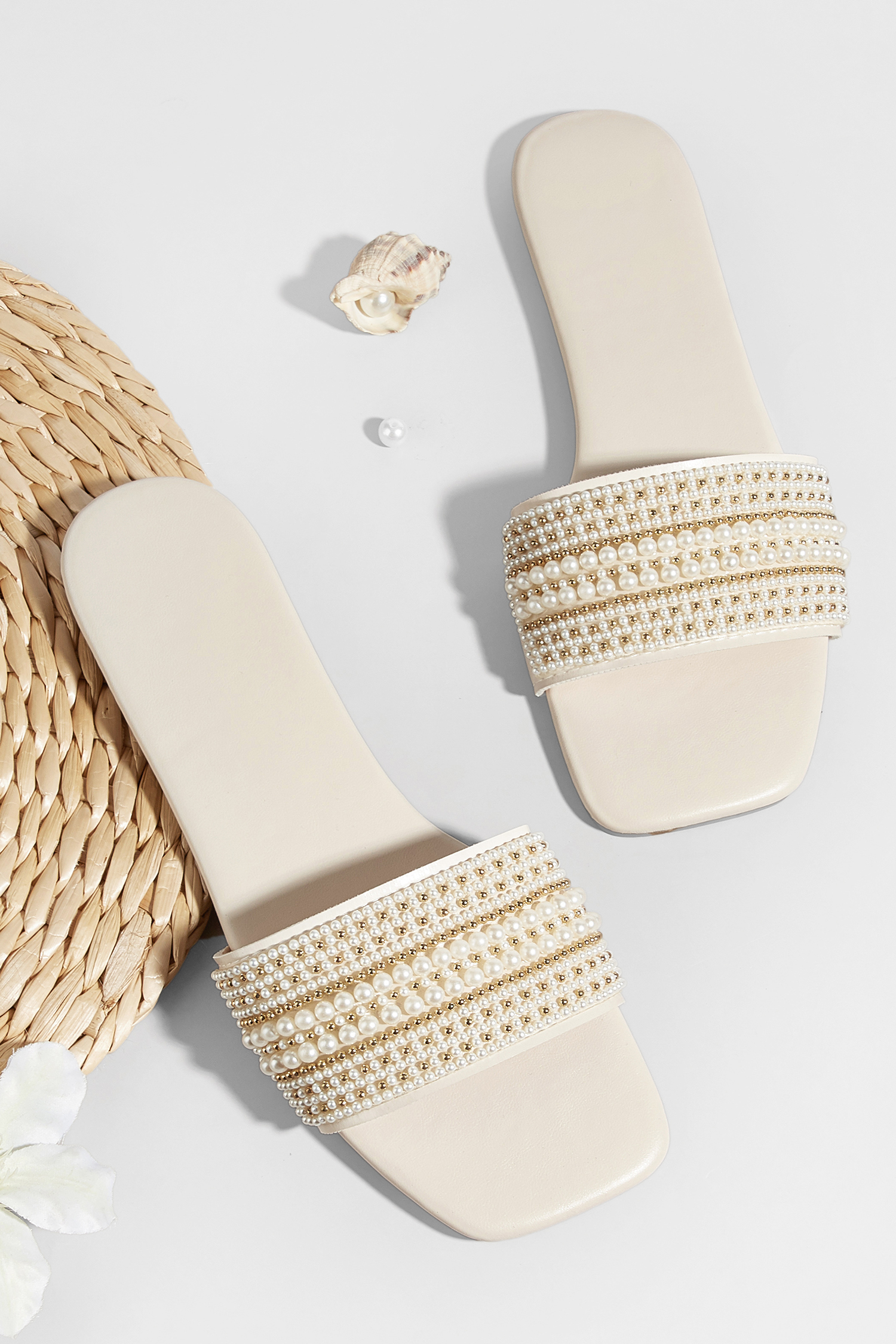 Zomerwandeling Witte Sandalen