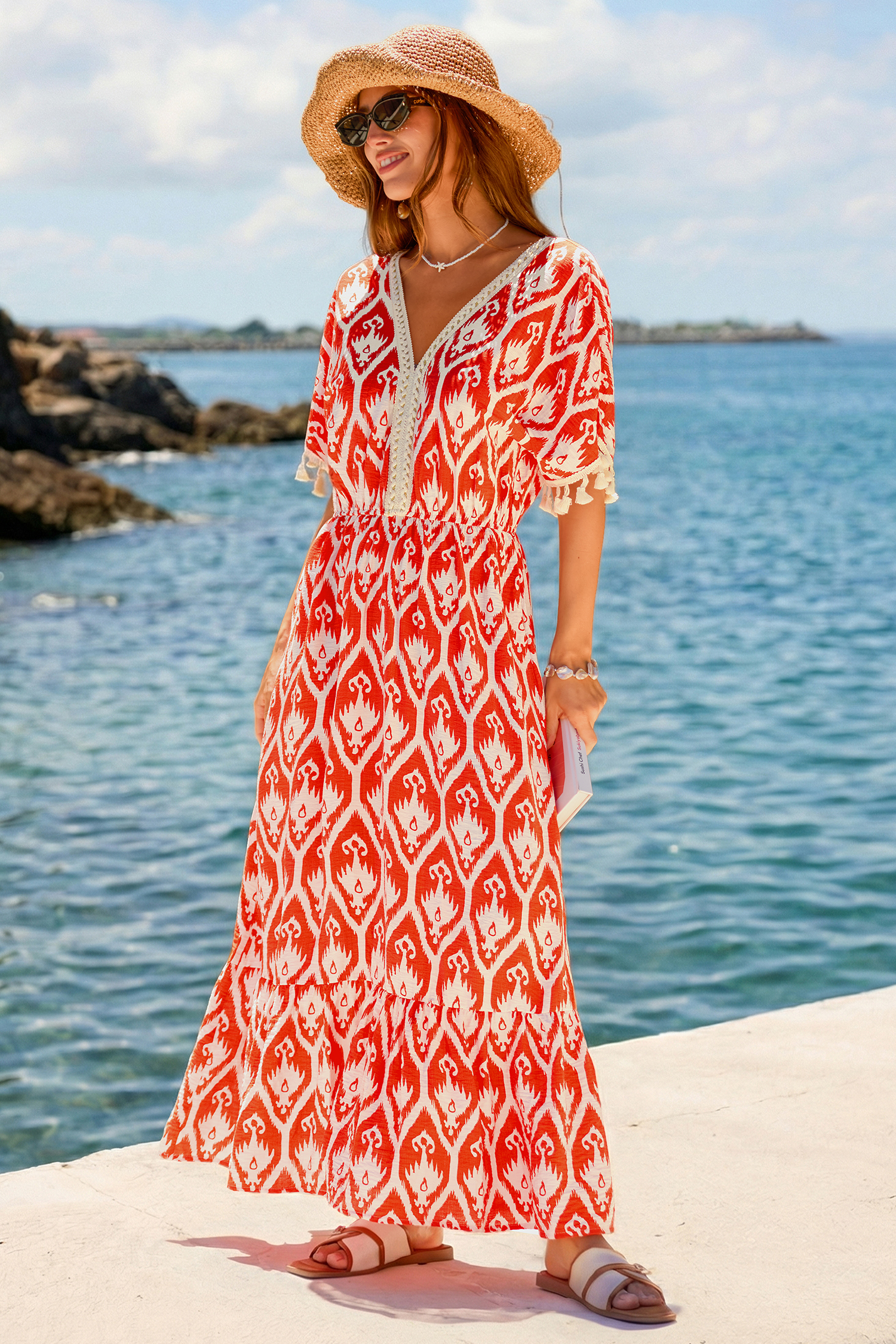 LA Sunset Ornate Maxi Dress
