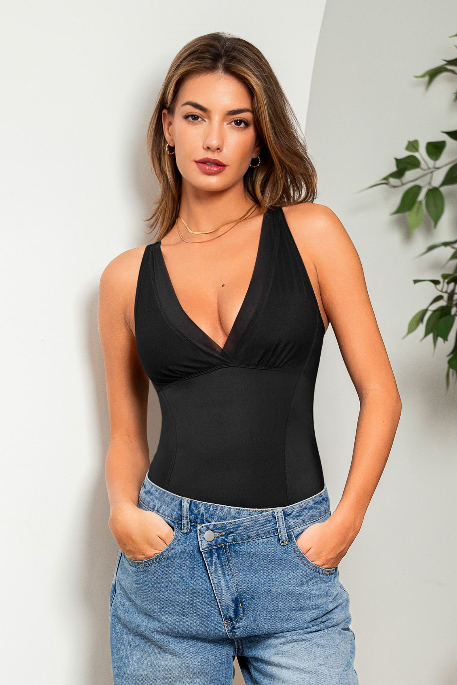 It's Giving Black Shapewear Bodysuit