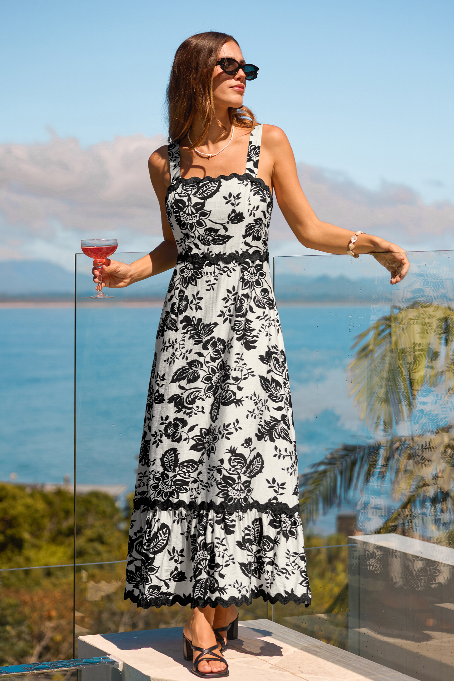 All Aboard Floral Maxi Dress