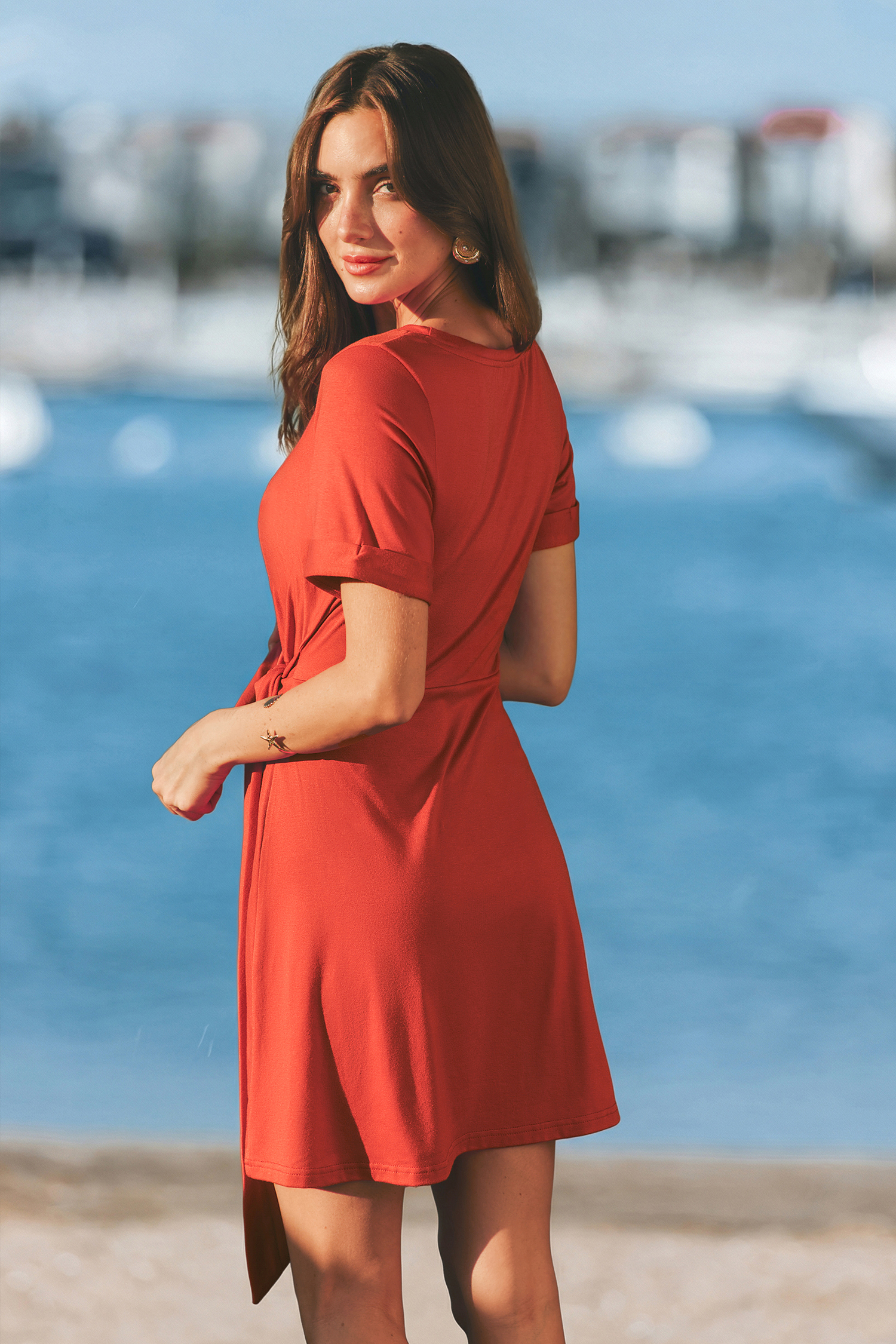 Chili Red Mini Dress