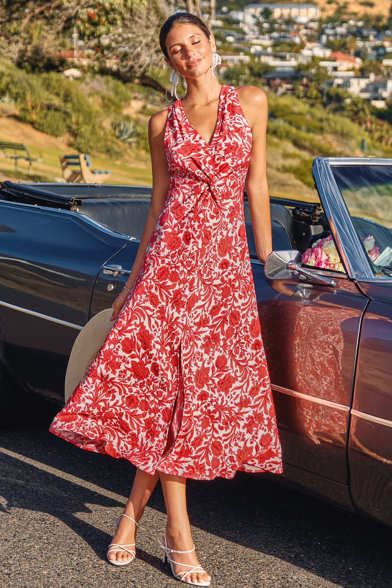 Just Swell Floral Midi Dress