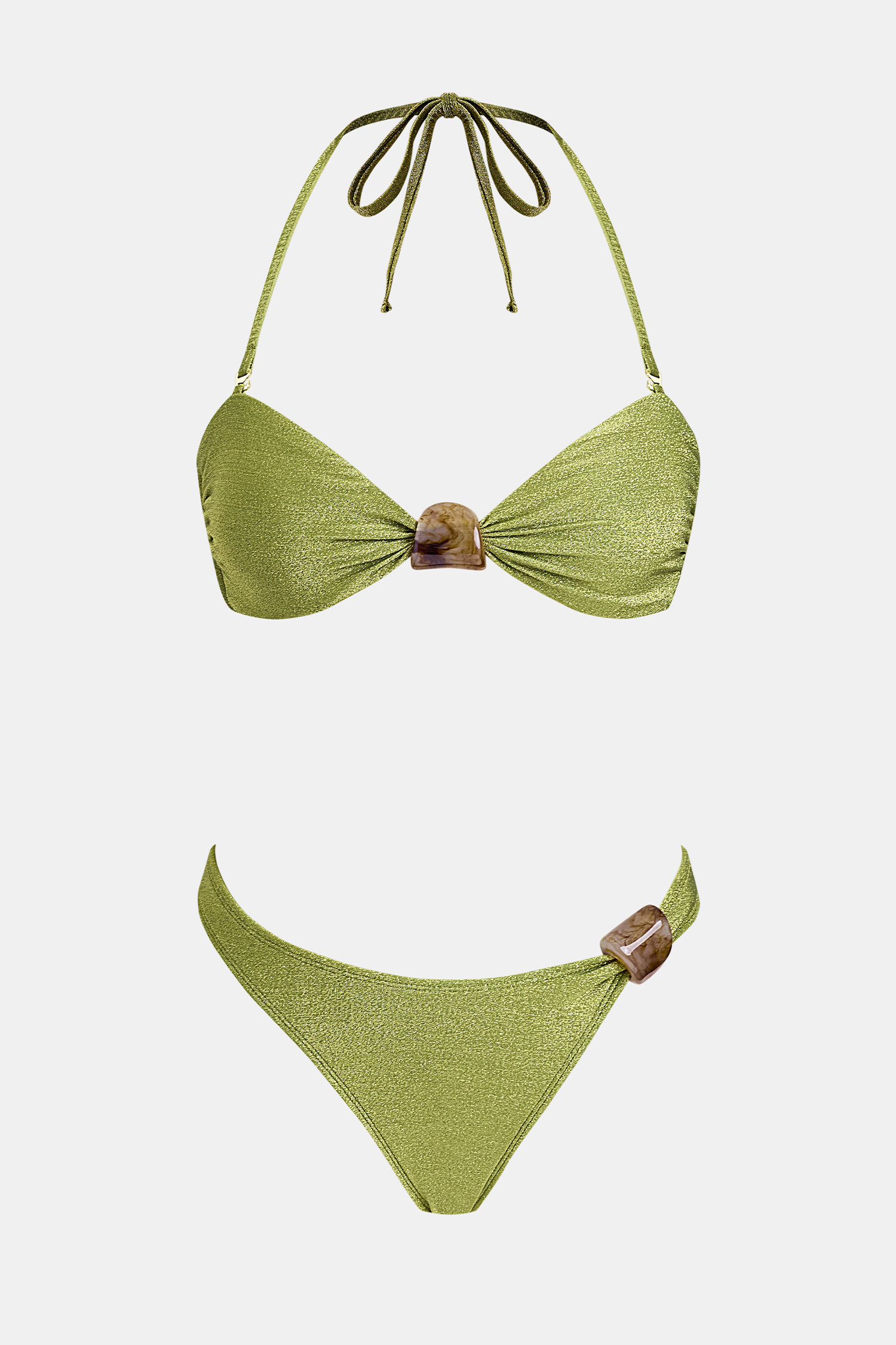 x Lexi Rivera Olive Tini Bikini Set
