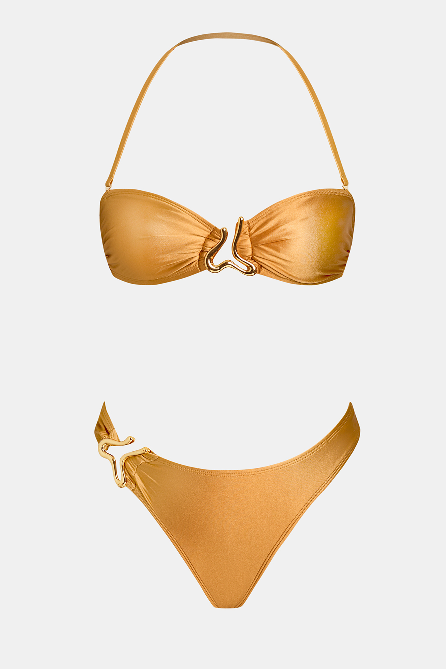 x Lexi Rivera Beach Bronze Bikini Set