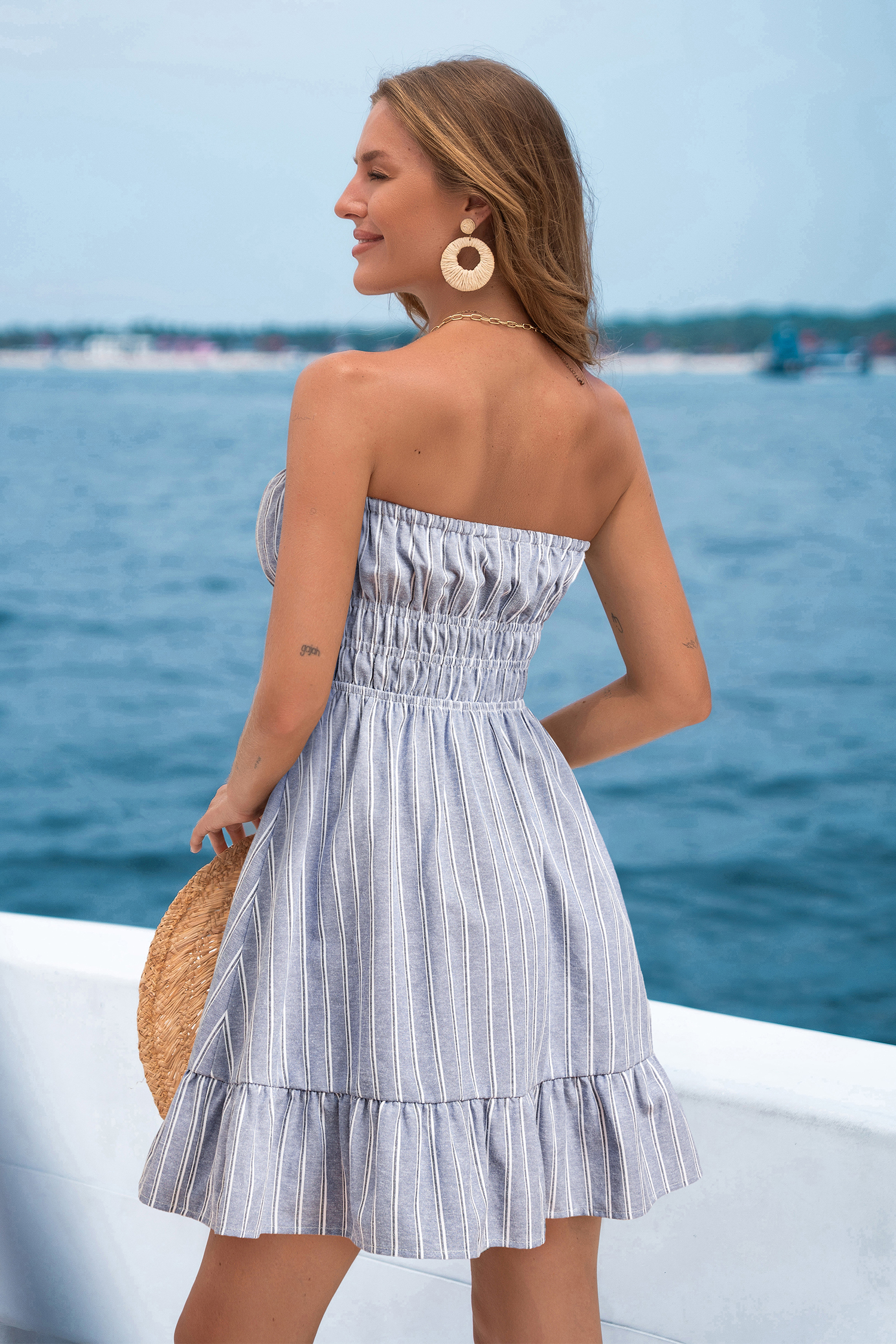 Atlantis Striped Mini Dress