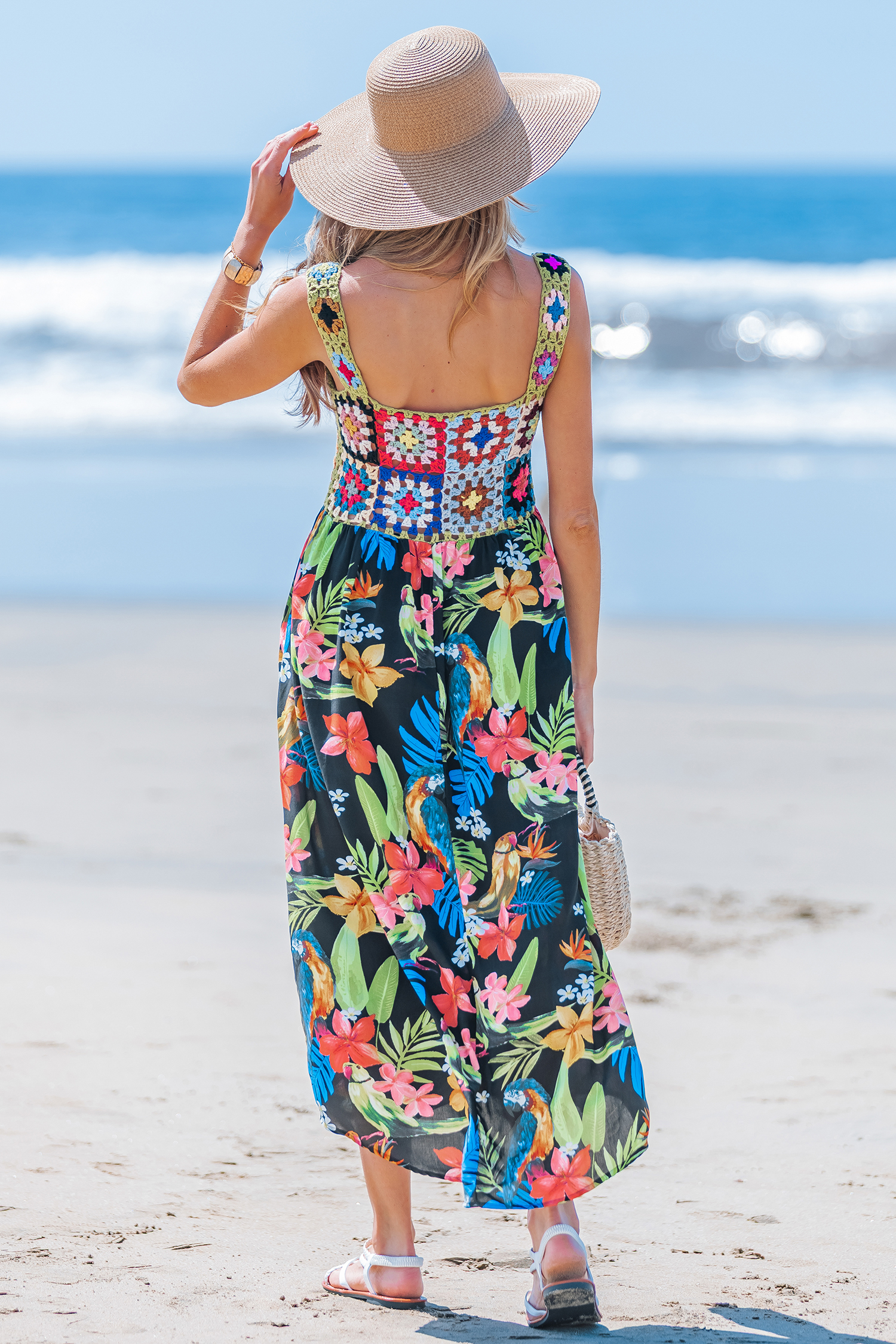 Flying Colors Tropical Maxi Dress
