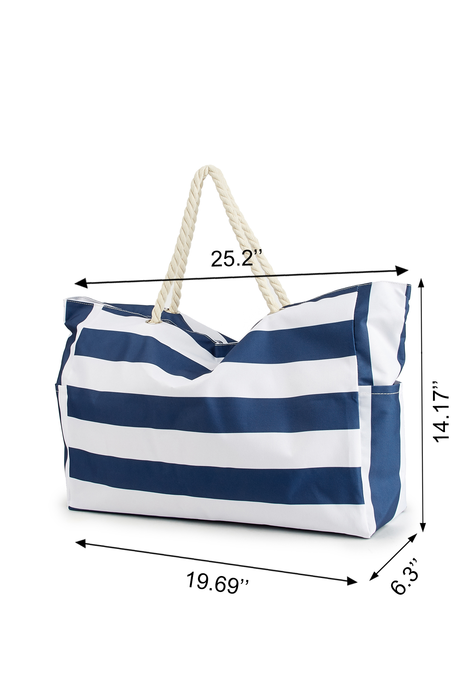 Sailing On Striped Tote Bag