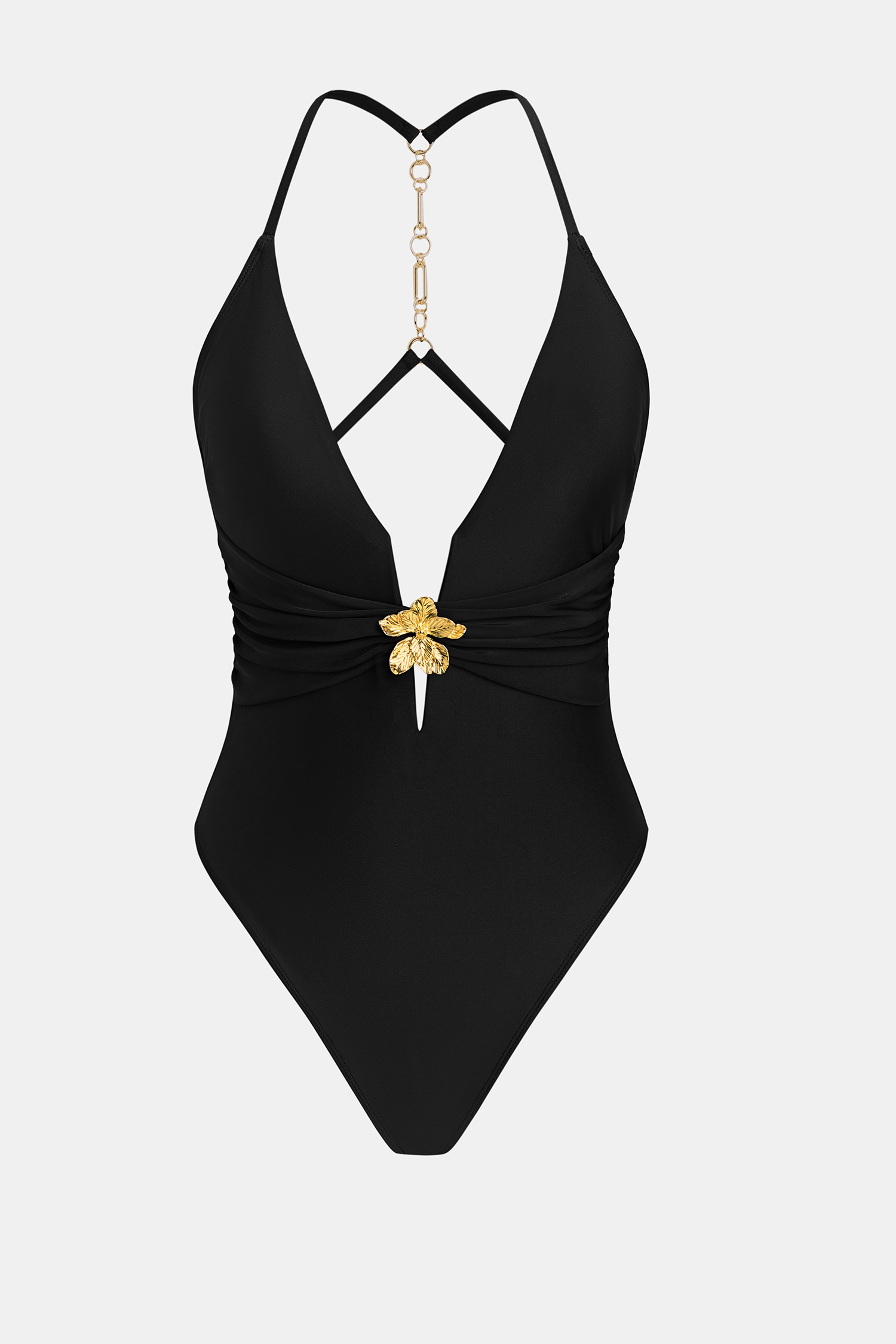 x Lexi Rivera Golden Tan One-Piece Swimsuit