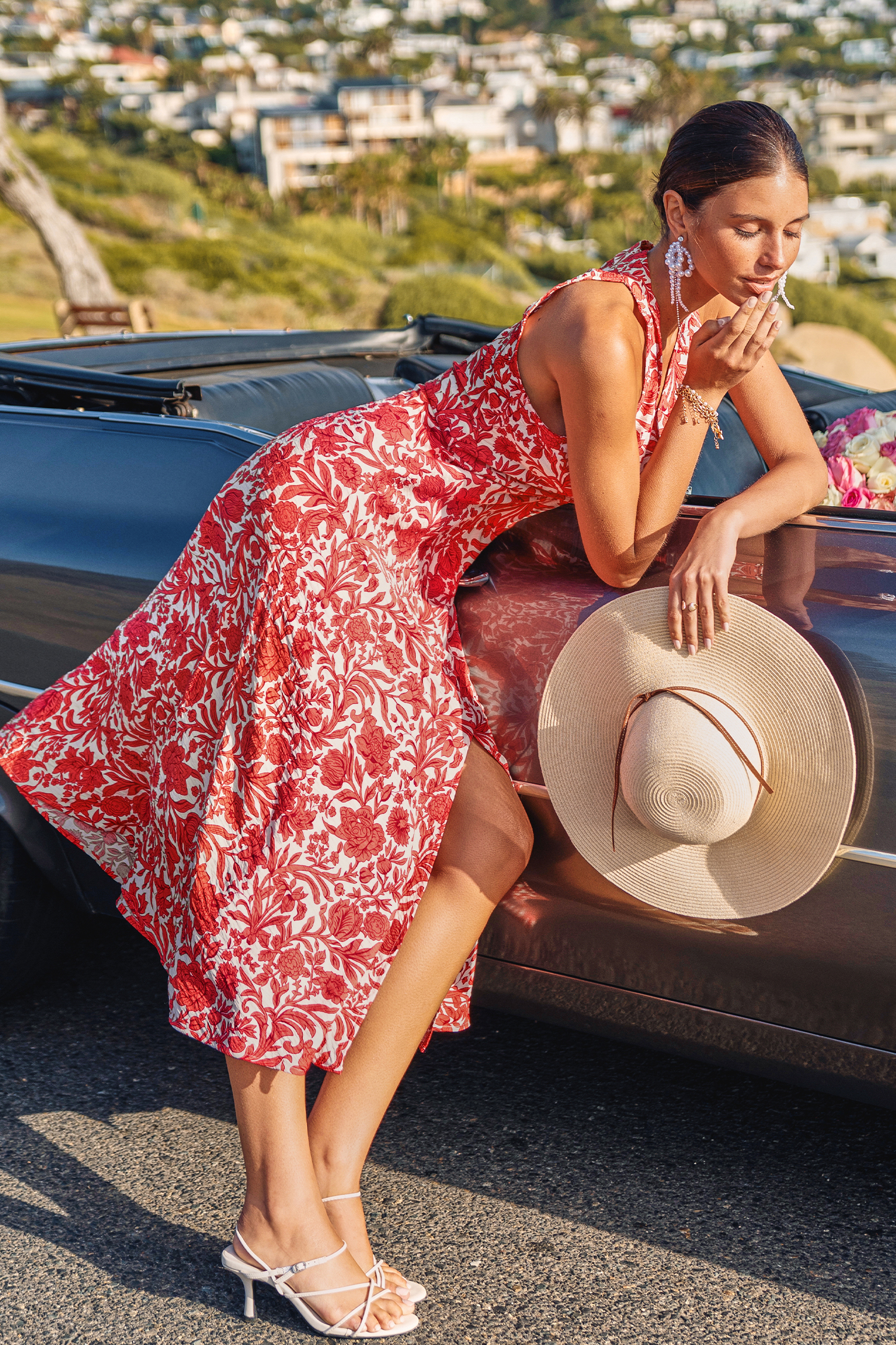 Just Swell Floral Midi Dress