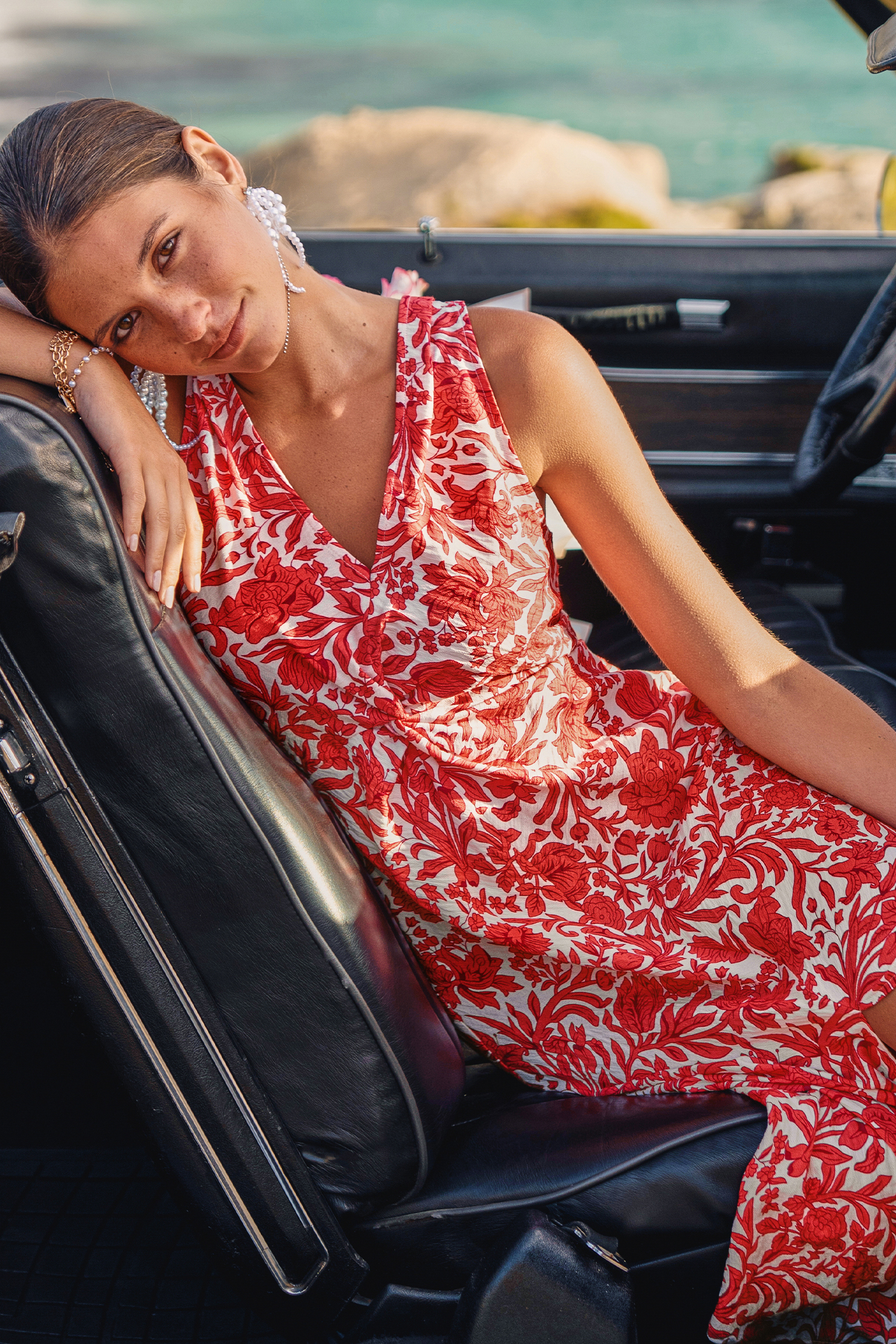 Just Swell Floral Midi Dress