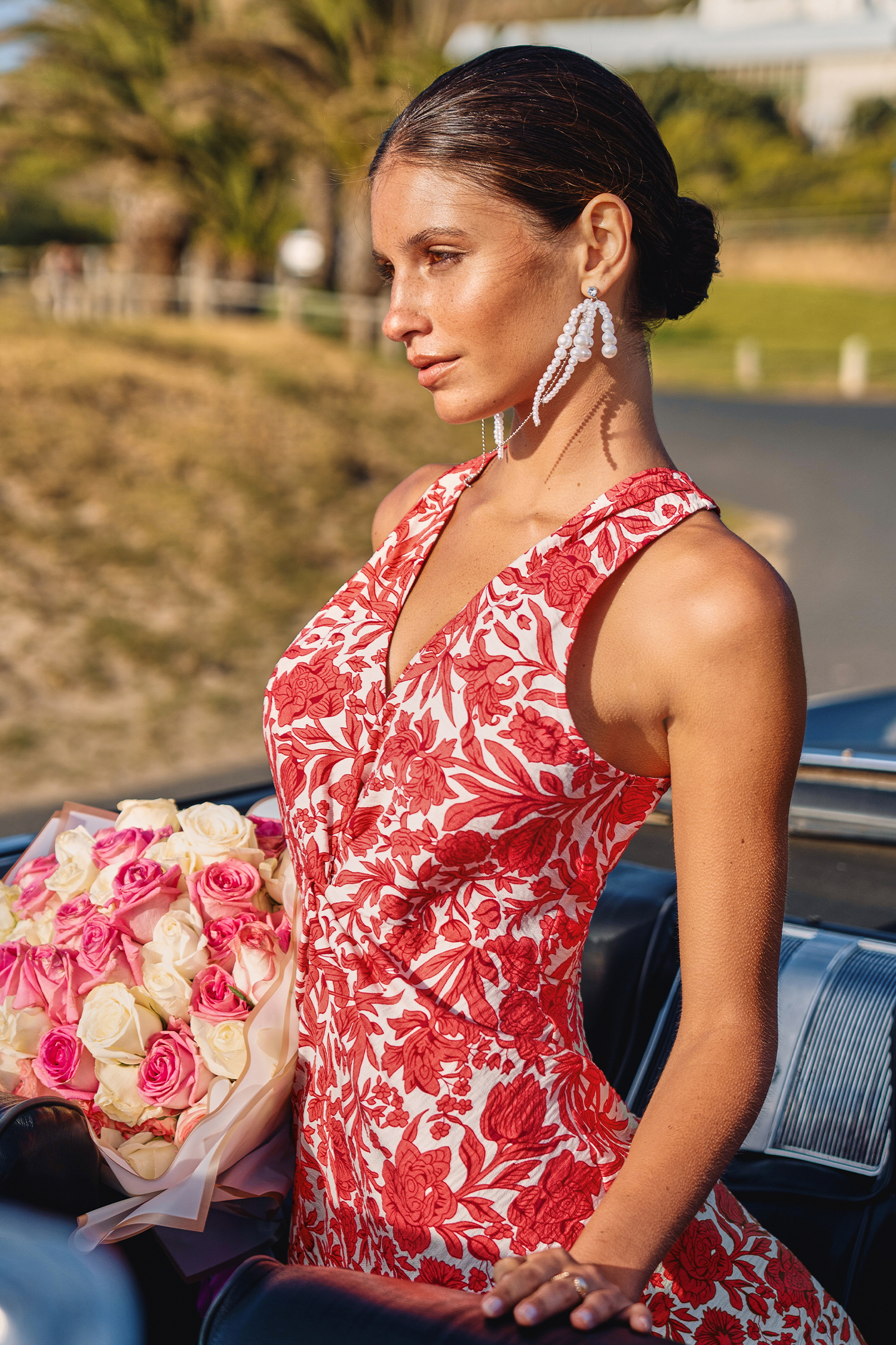 Just Swell Floral Midi Dress