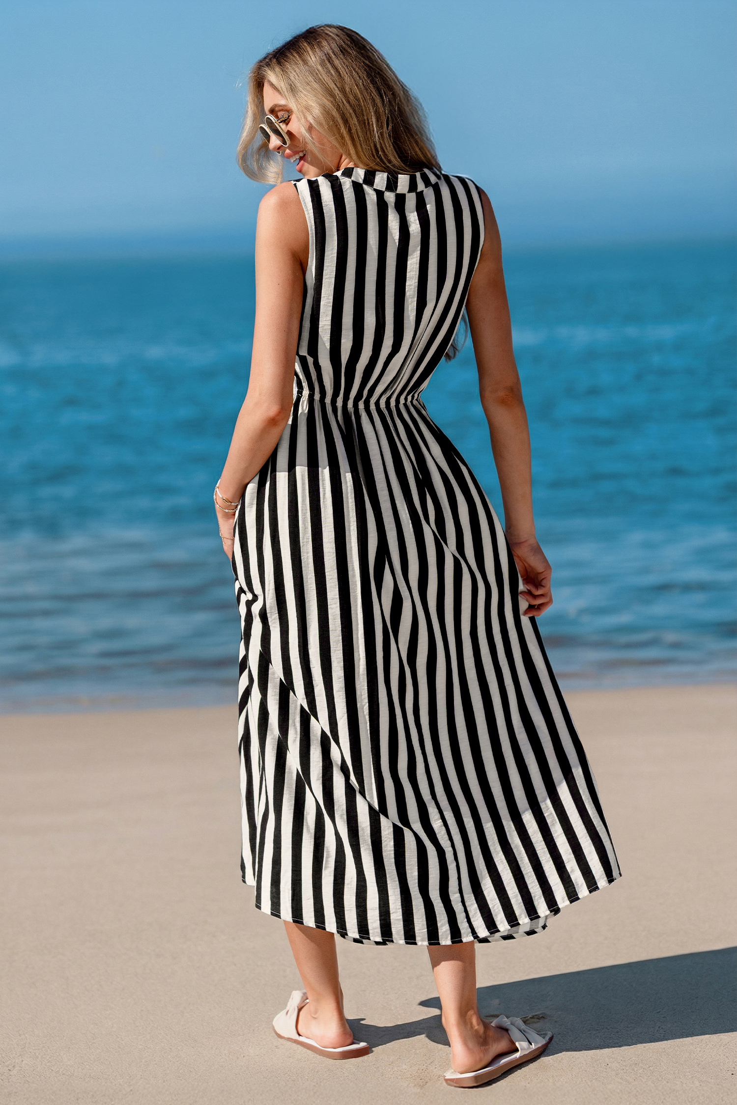 Winning Striped Maxi Dress