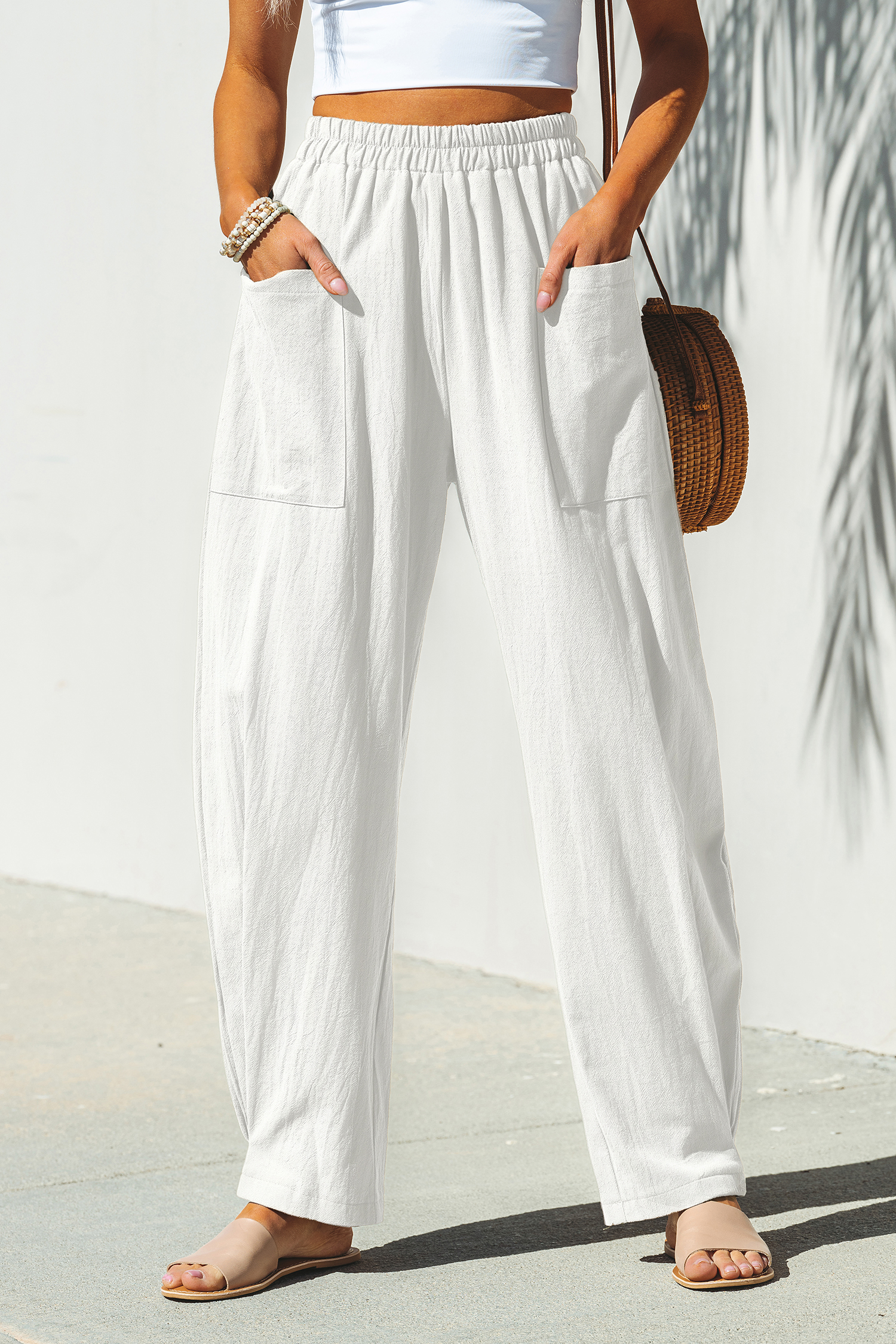 Seaside Escape White Pants