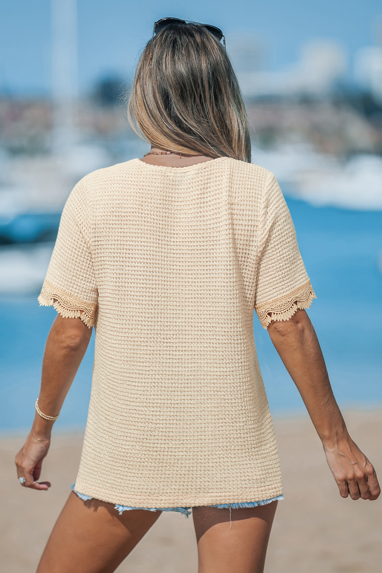 Natural Flow Beige Top