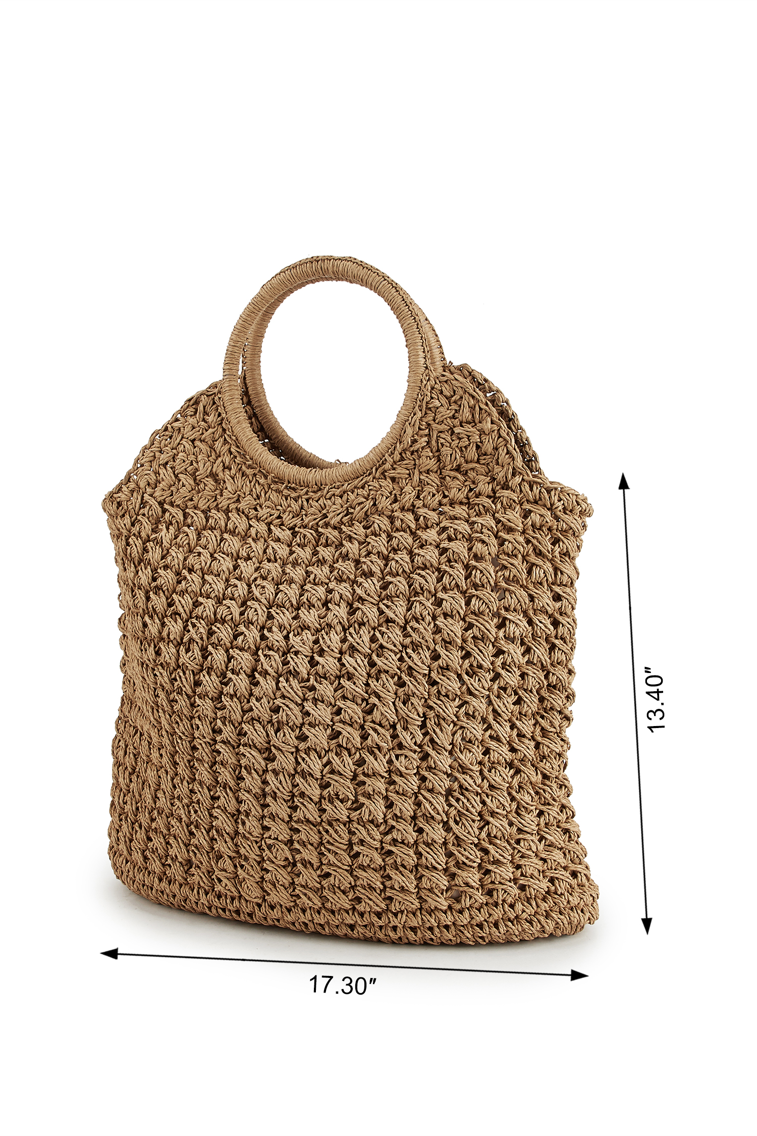 Beachside Bliss Straw Tote Bag