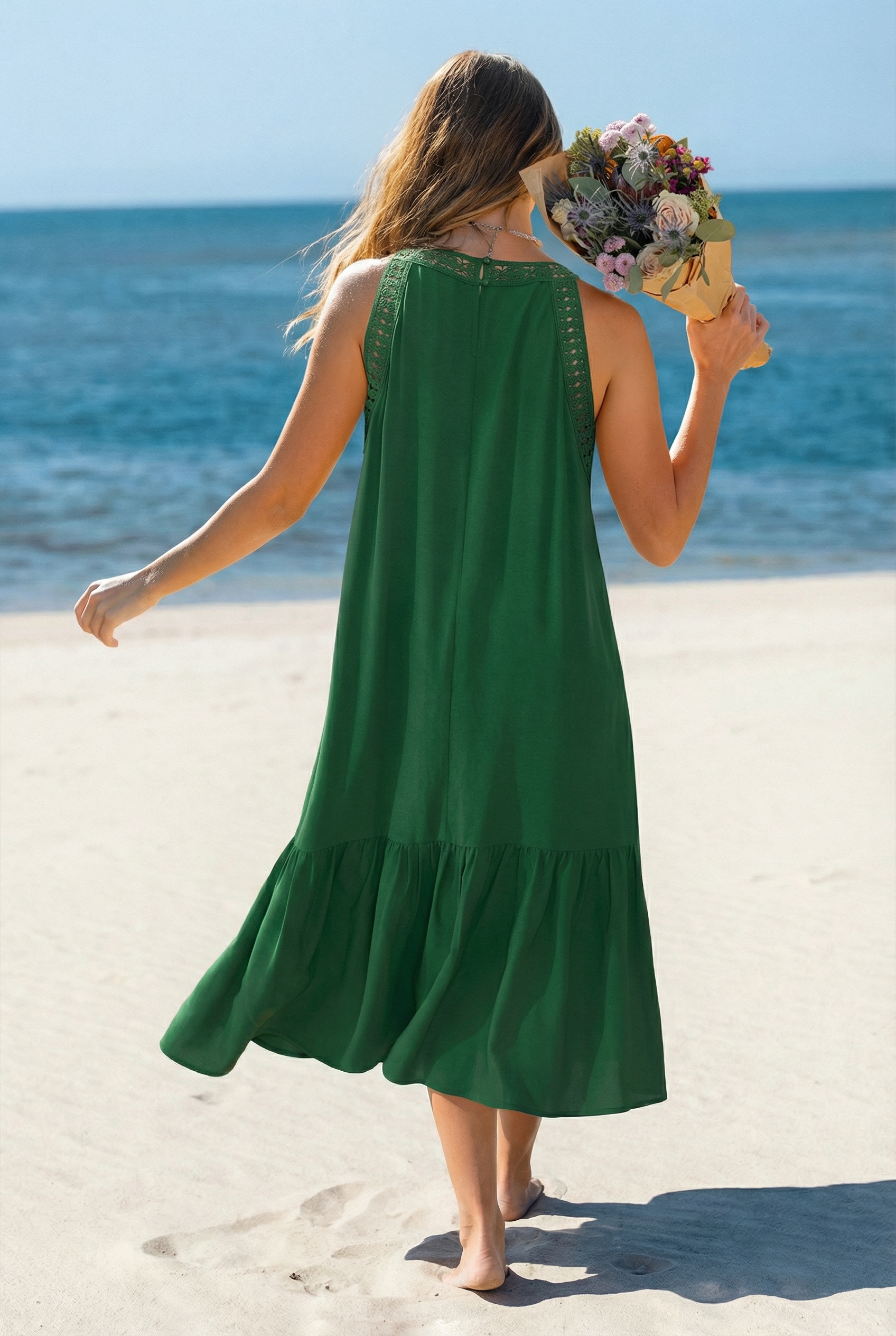 Sukienka Elise Green Maxi