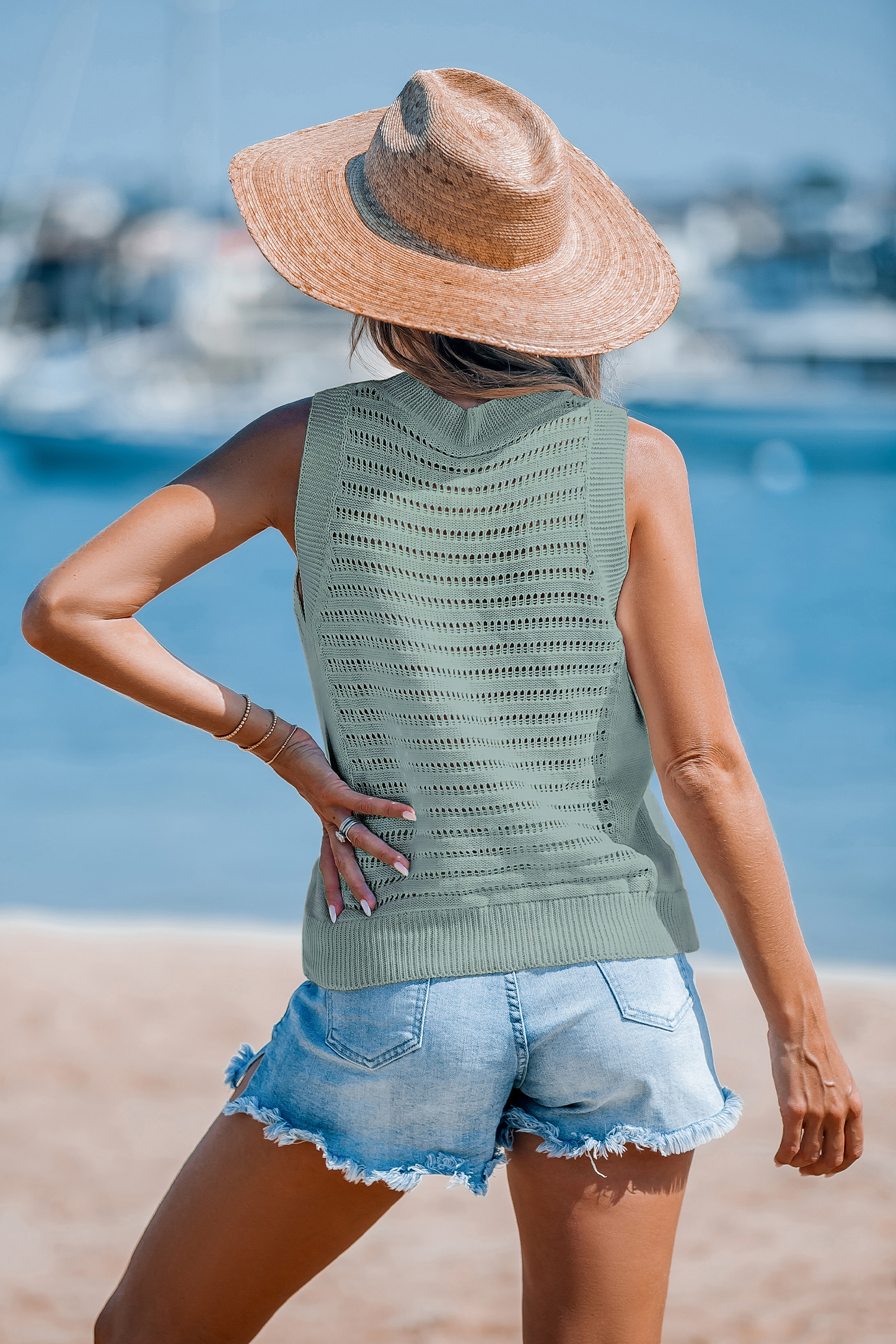 Surf Sesh Green Cover-Up Top