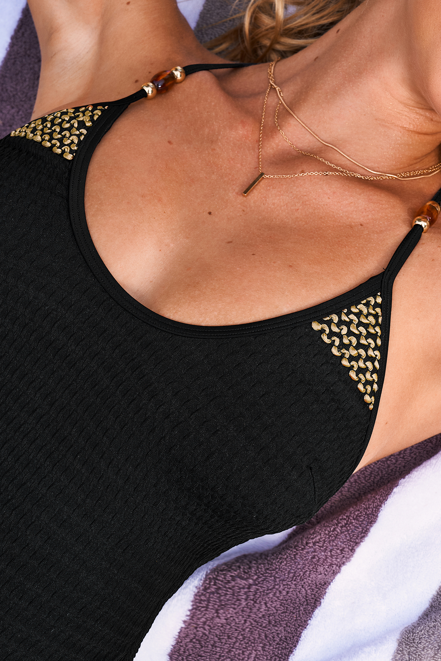 Bad Idea Black One-Piece Swimsuit