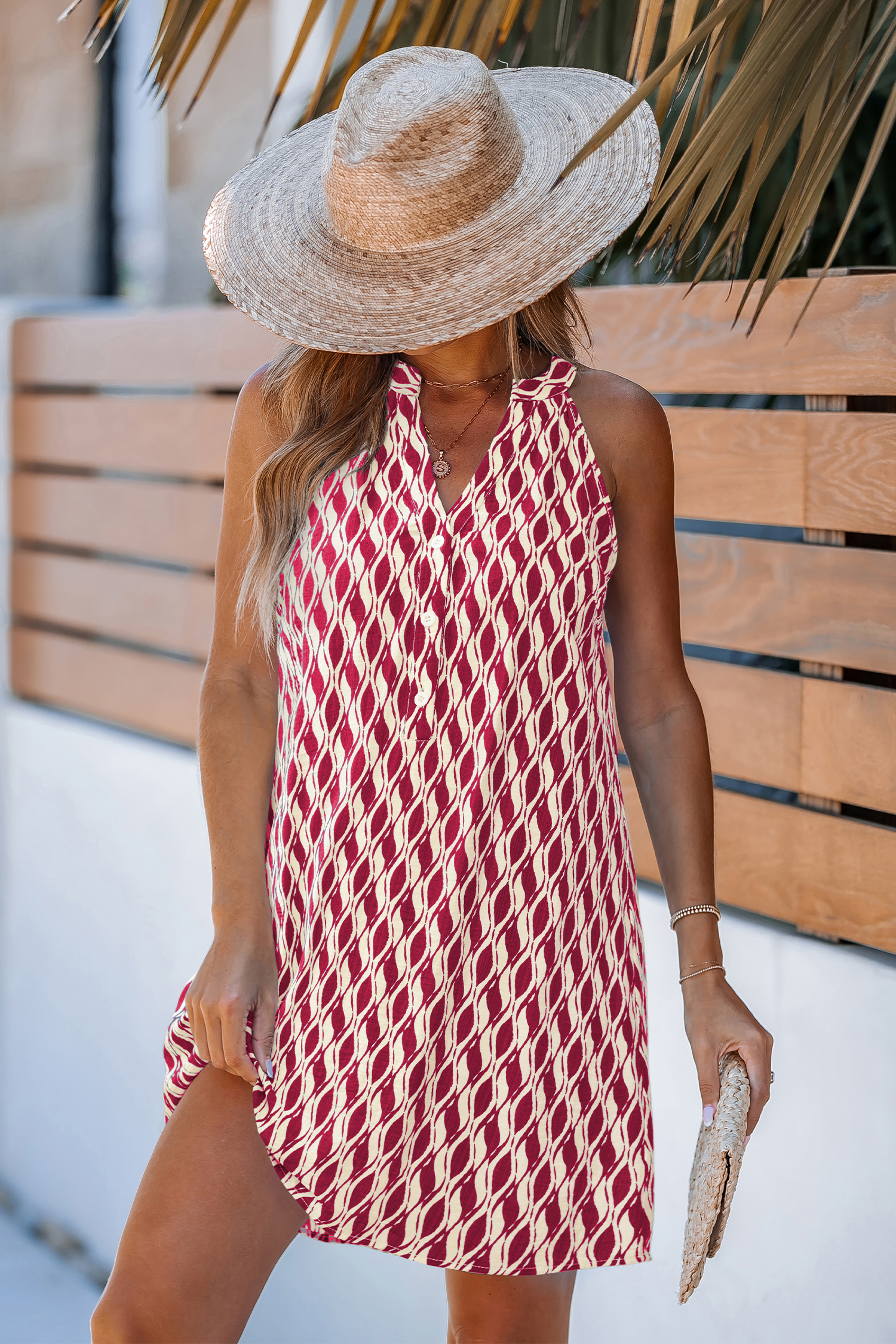 She's All That Abstract Mini Dress