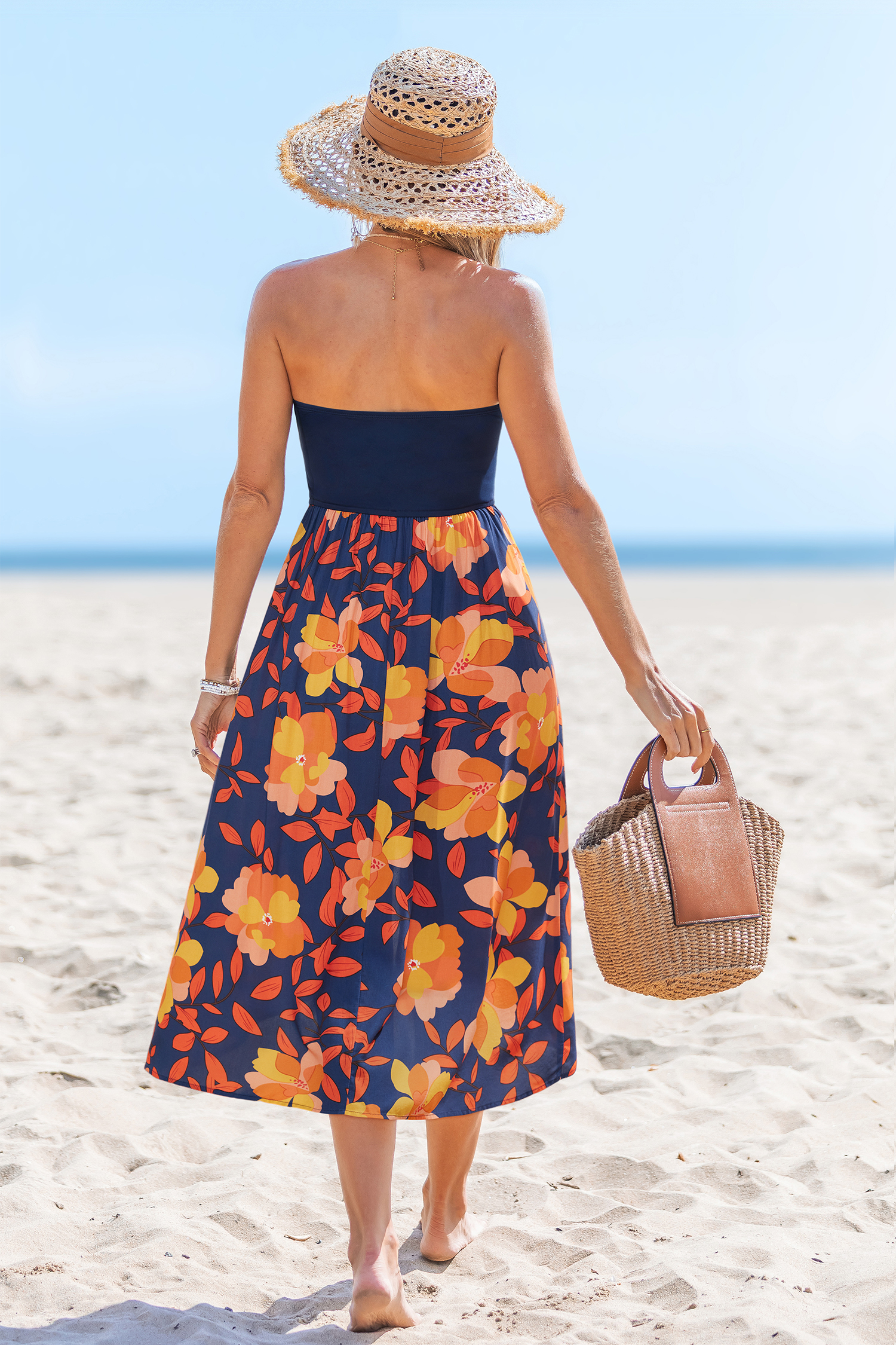 Carried Away Floral Midi Dress