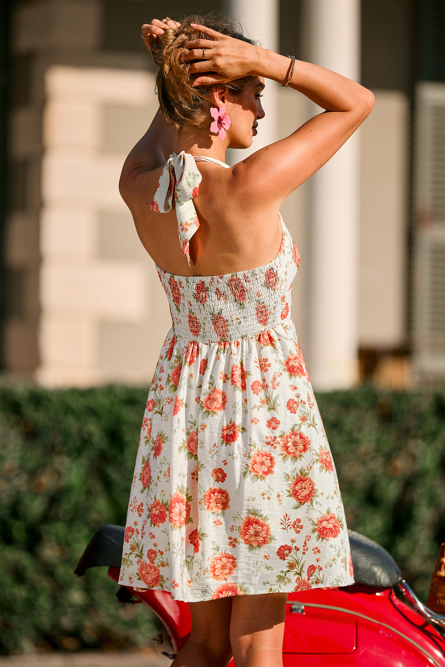 No Curfew Floral Mini Dress