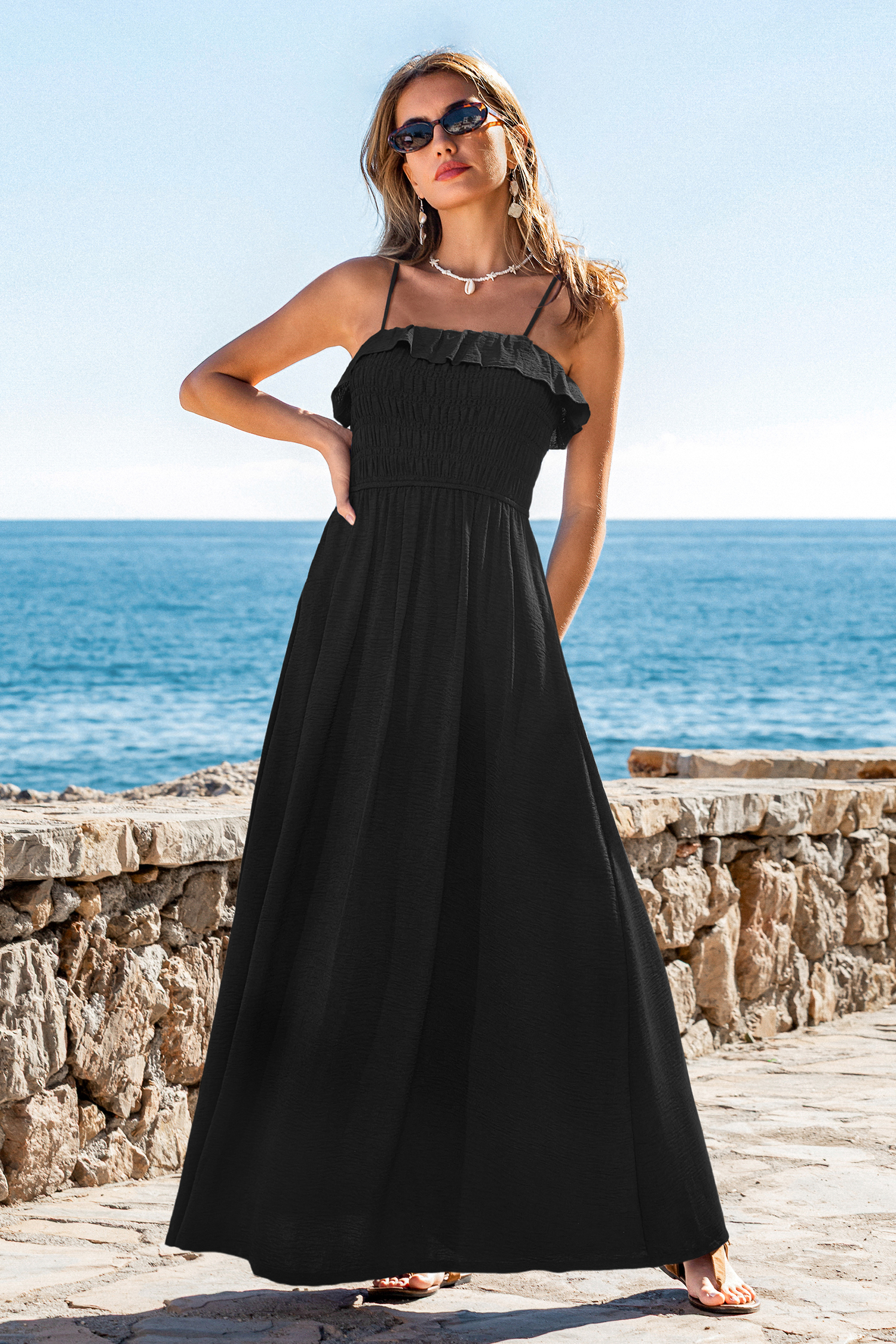 Abundance Black Maxi Dress