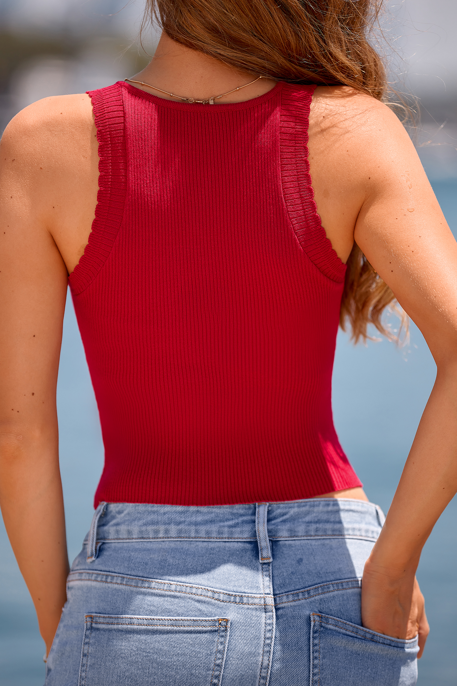 Cherry Kiss Red Tank Top